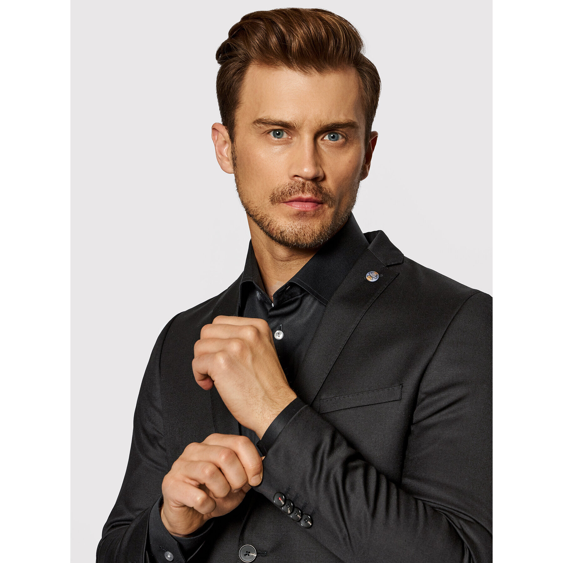 CG - CLUB of GENTS Сако Cayson 80-134N0 Черен Slim Fit - Pepit.bg