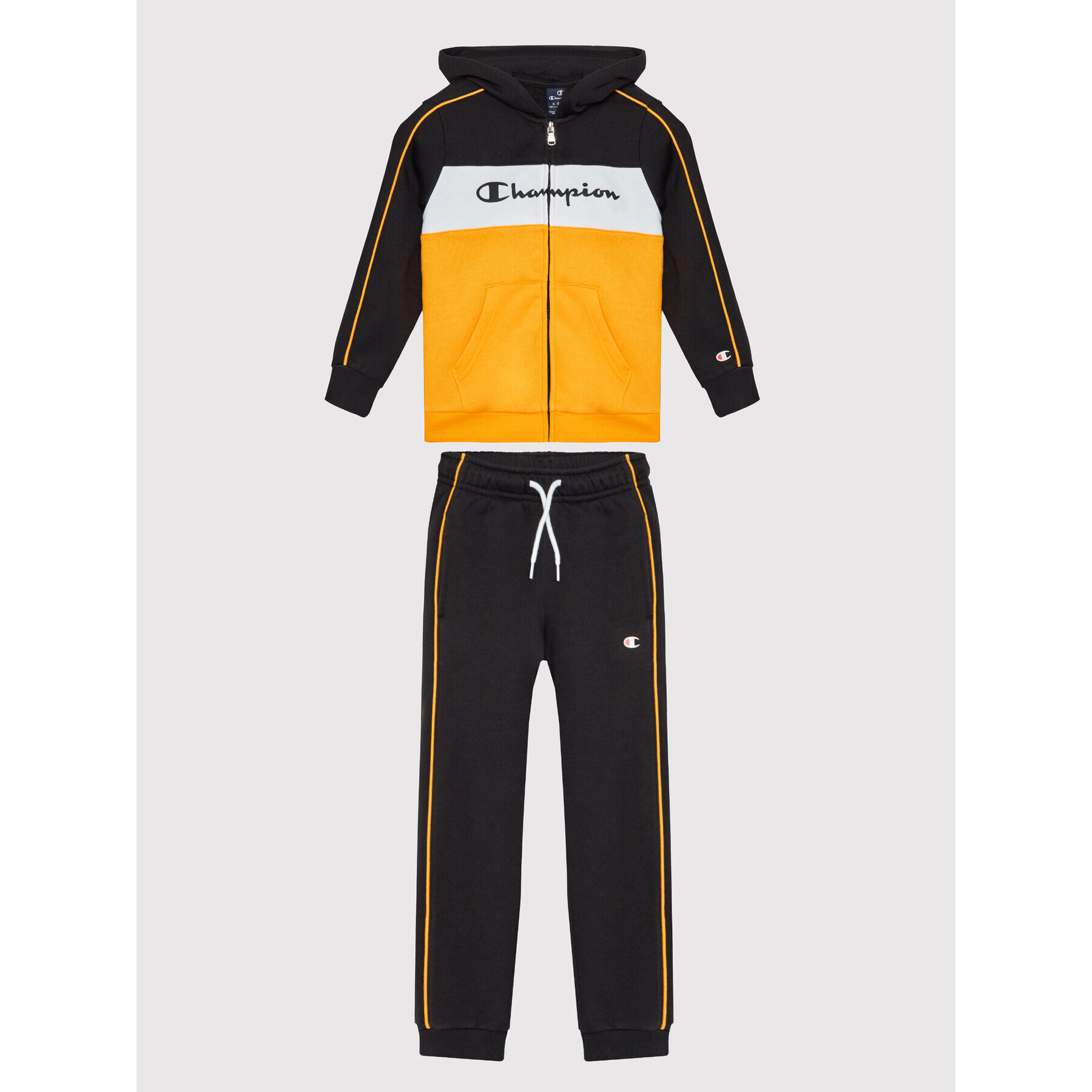 Champion Анцуг Colour Block Fleece 306182 Черен Regular Fit - Pepit.bg
