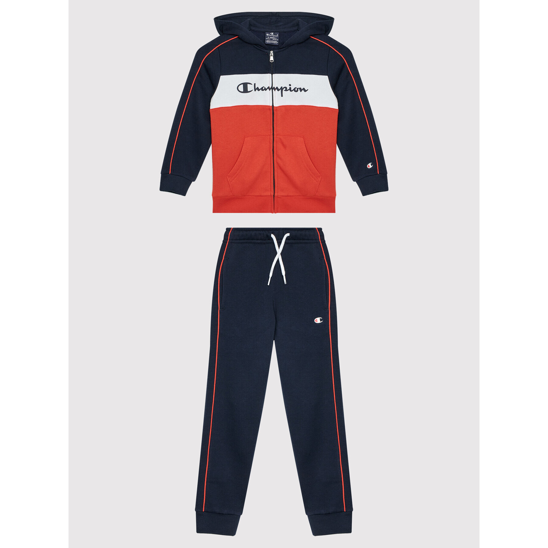 Champion Анцуг Colour Block Fleece 306182 Тъмносин Regular Fit - Pepit.bg
