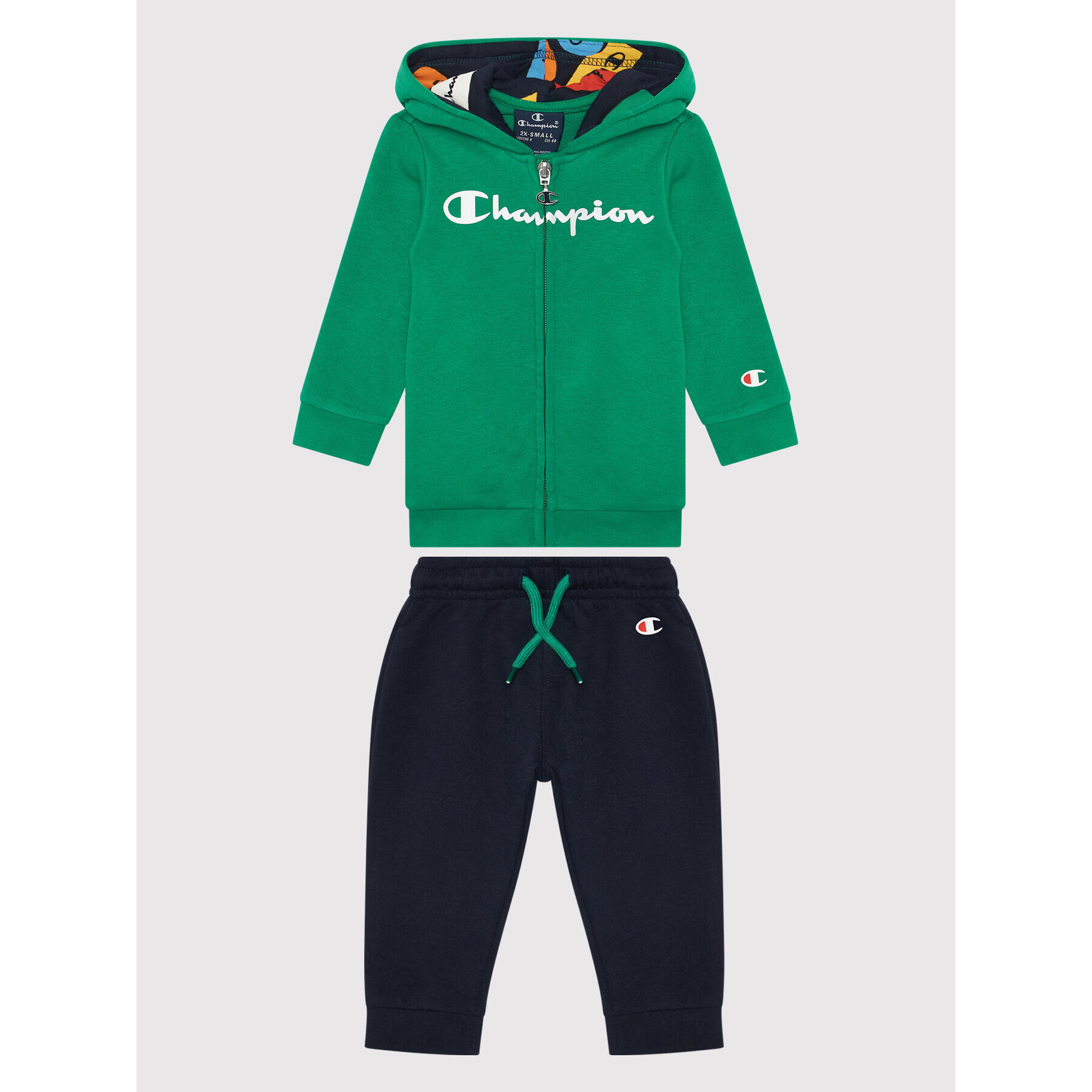 Champion Анцуг Crinkle 305969 Зелен Custom Fit - Pepit.bg