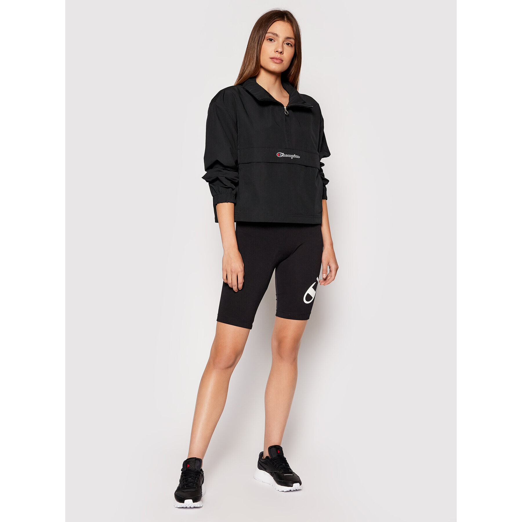 Champion Анорак Script Logo 114170 Черен Regular Fit - Pepit.bg