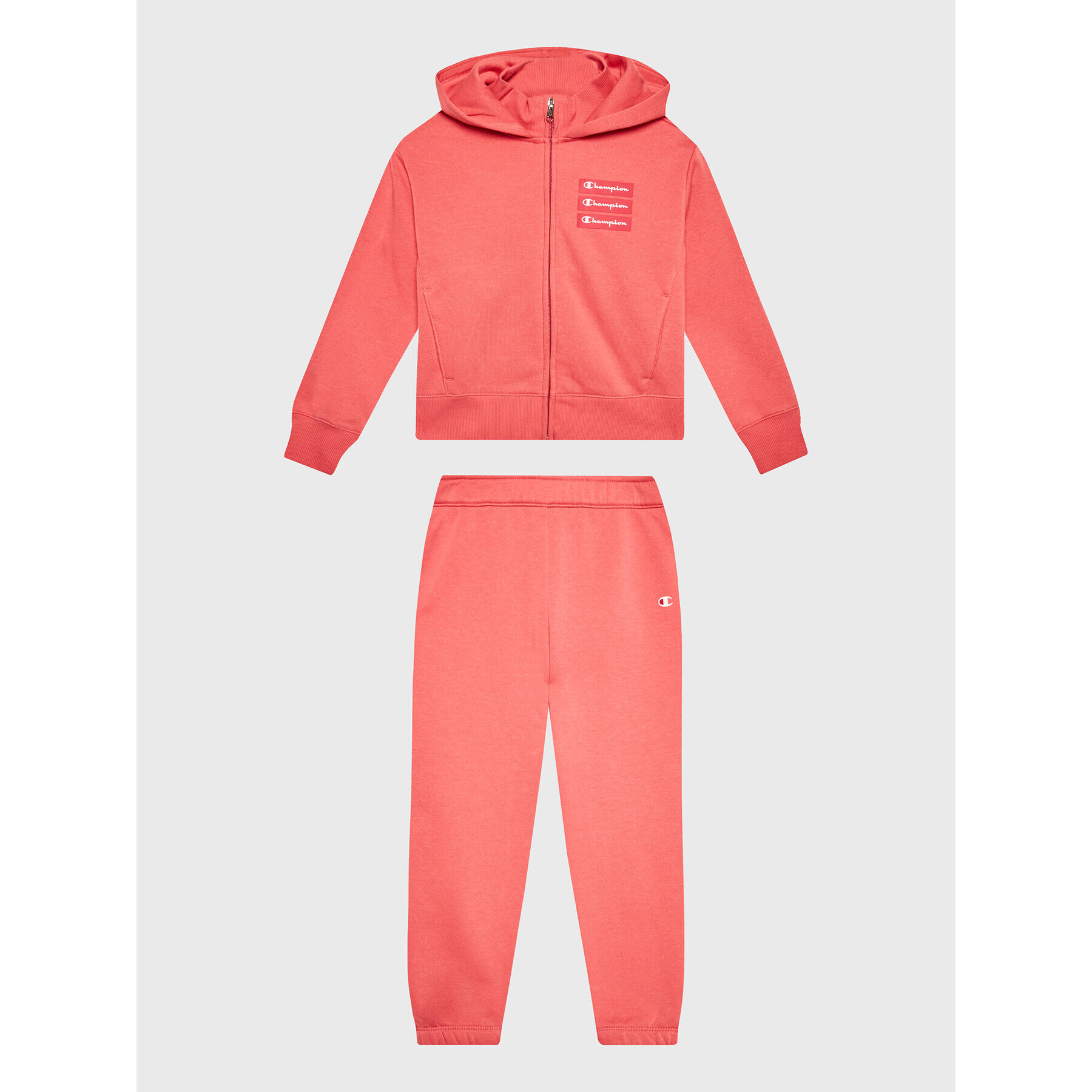 Champion Анцуг Embroidered Logo 404499 Розов Custom Fit - Pepit.bg