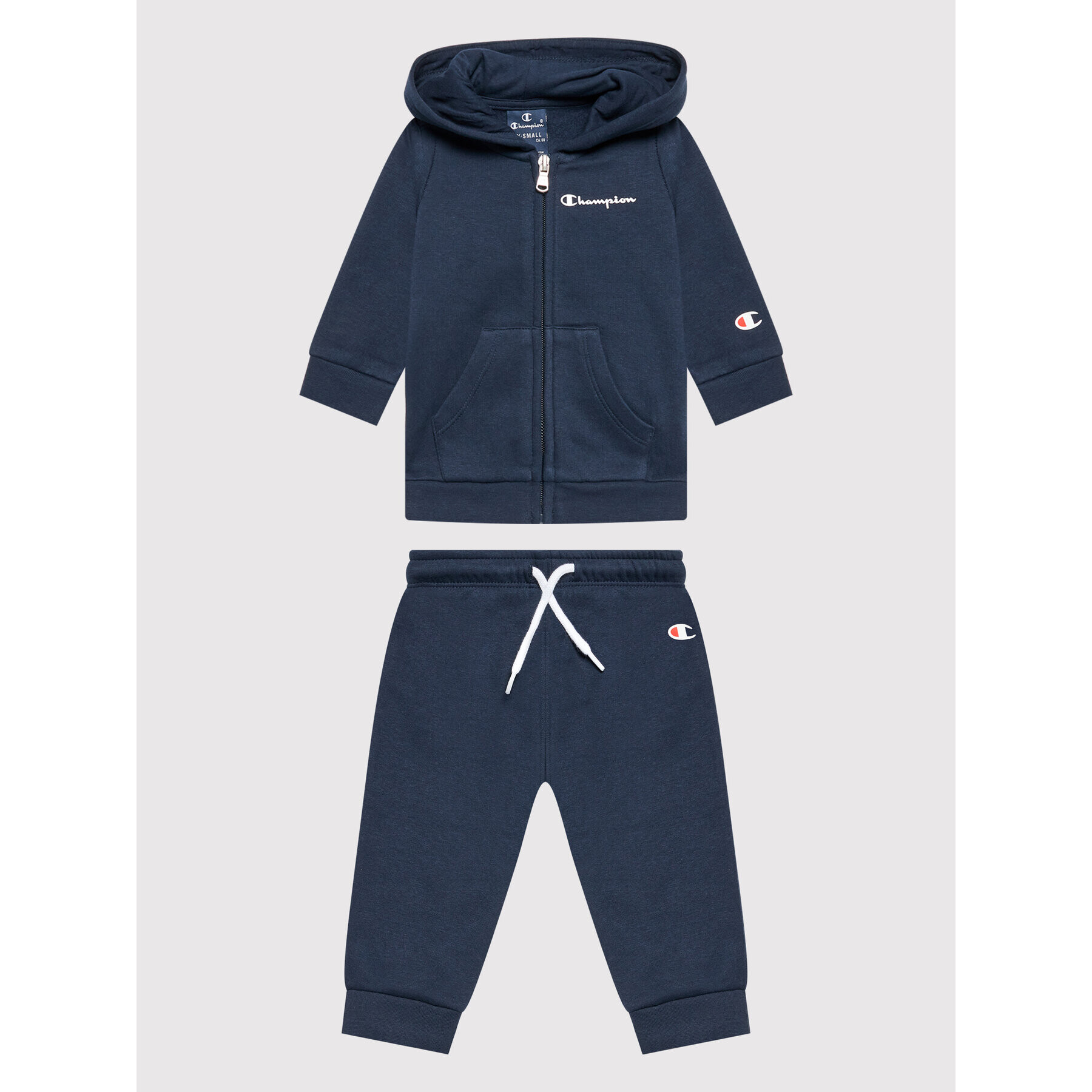 Champion Анцуг Script Logo 306185 Тъмносин Regular Fit - Pepit.bg