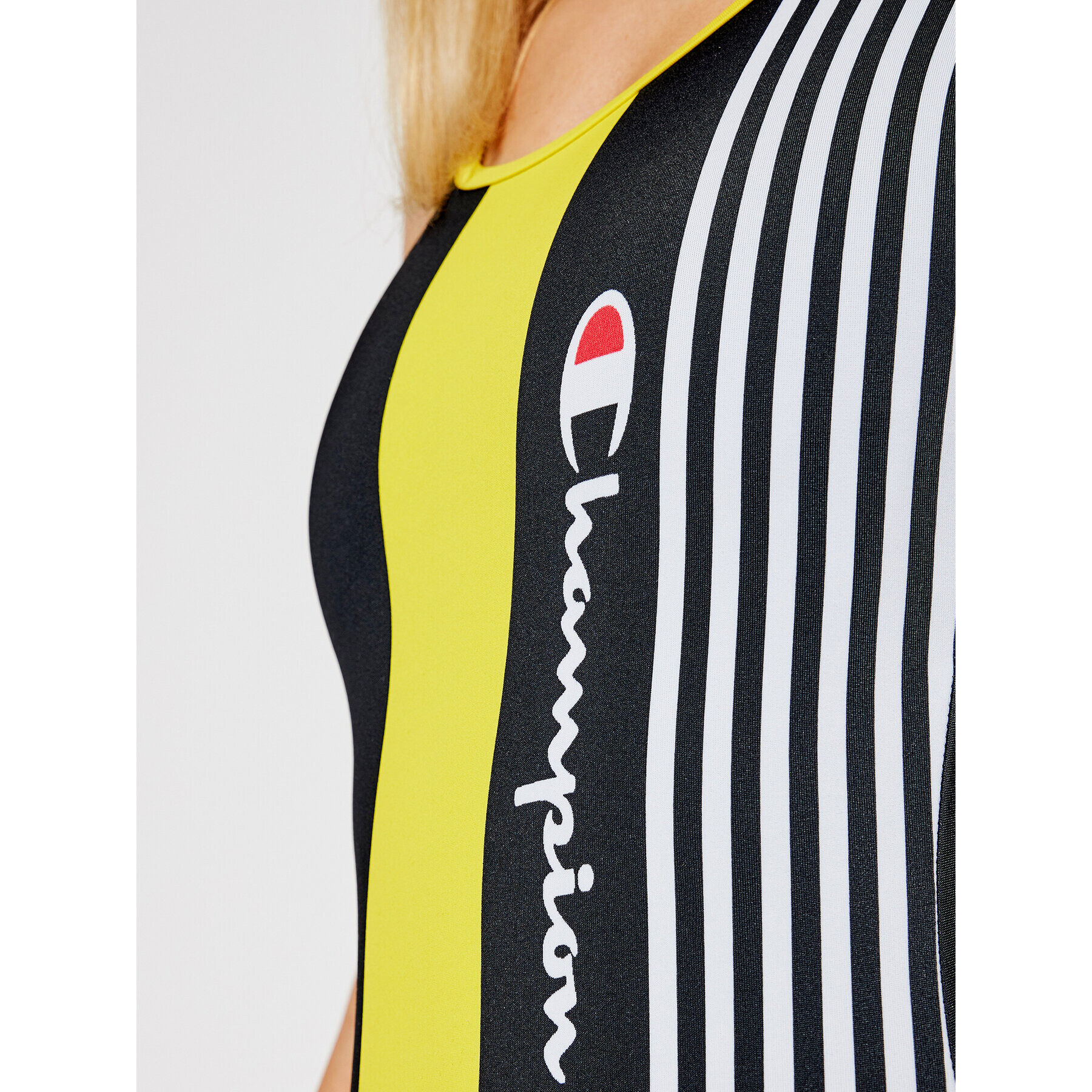 Champion Бански костюм Graphic Stripe Logo 113109 Черен - Pepit.bg