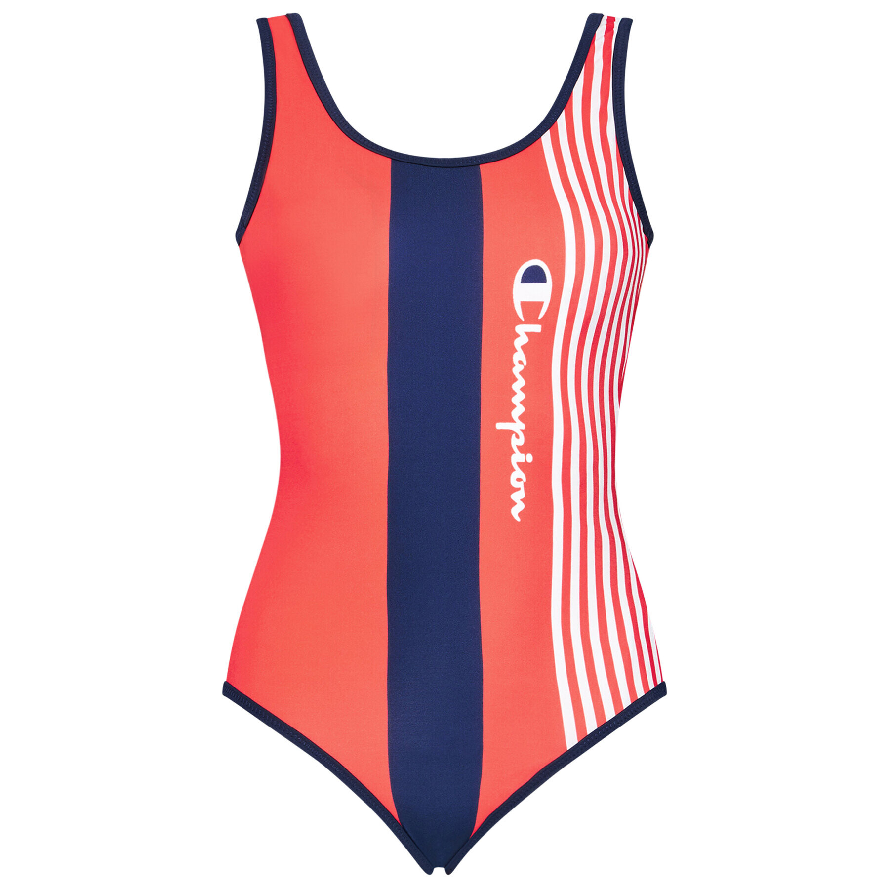 Champion Бански костюм Graphic Stripe Logo 113109 Червен - Pepit.bg