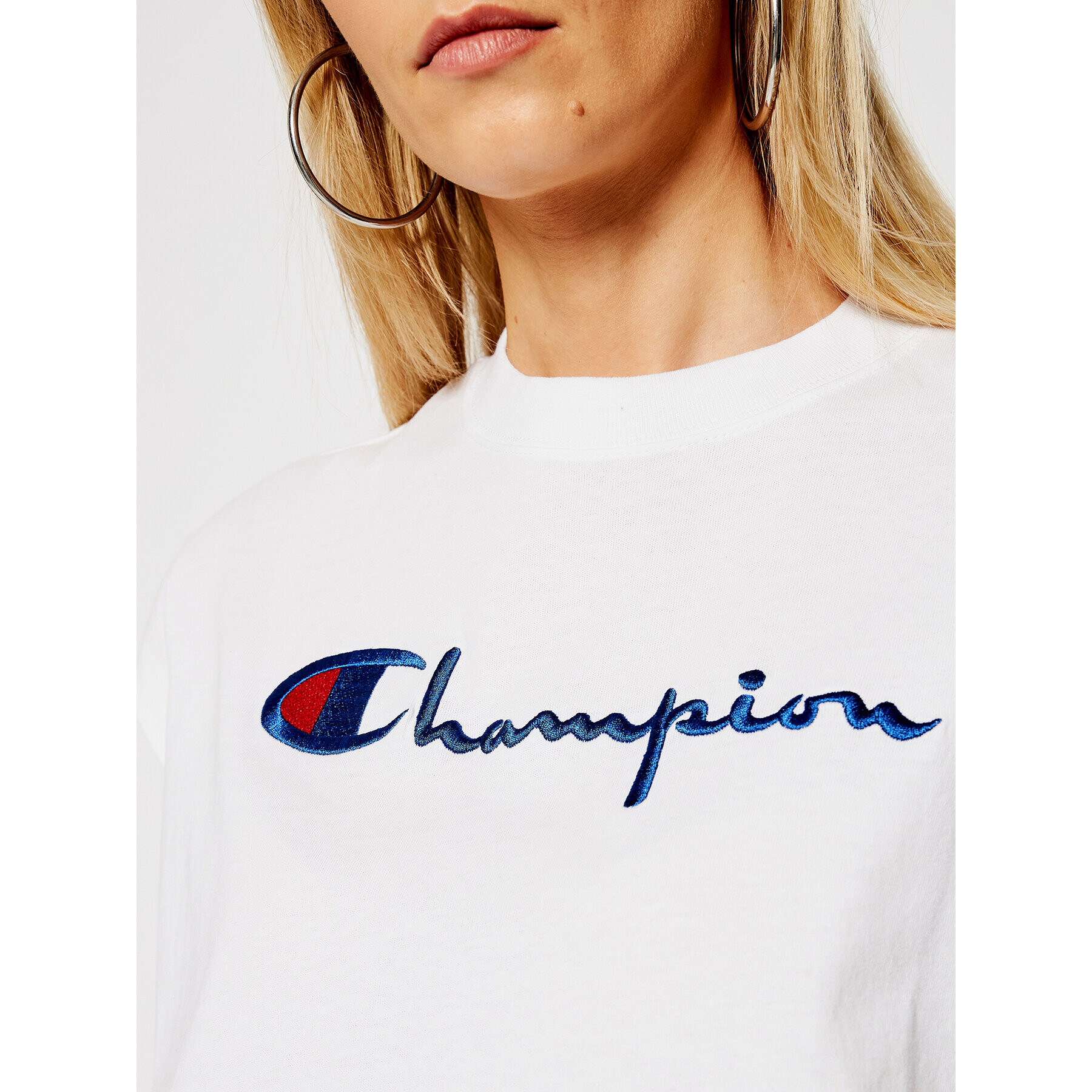 Champion Тишърт 112736 Бял Relaxed Fit - Pepit.bg