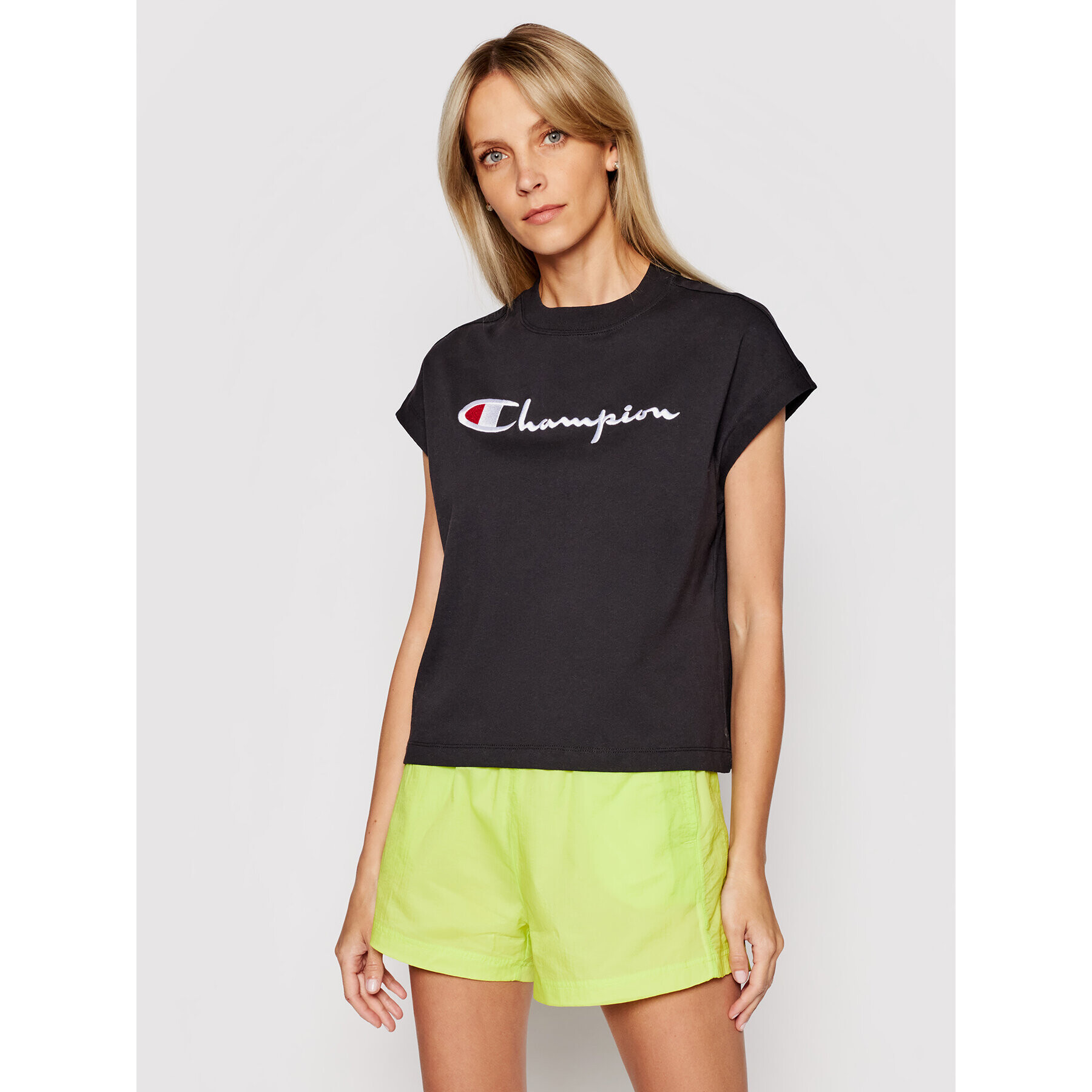 Champion Блуза 112736 Черен Relaxed Fit - Pepit.bg