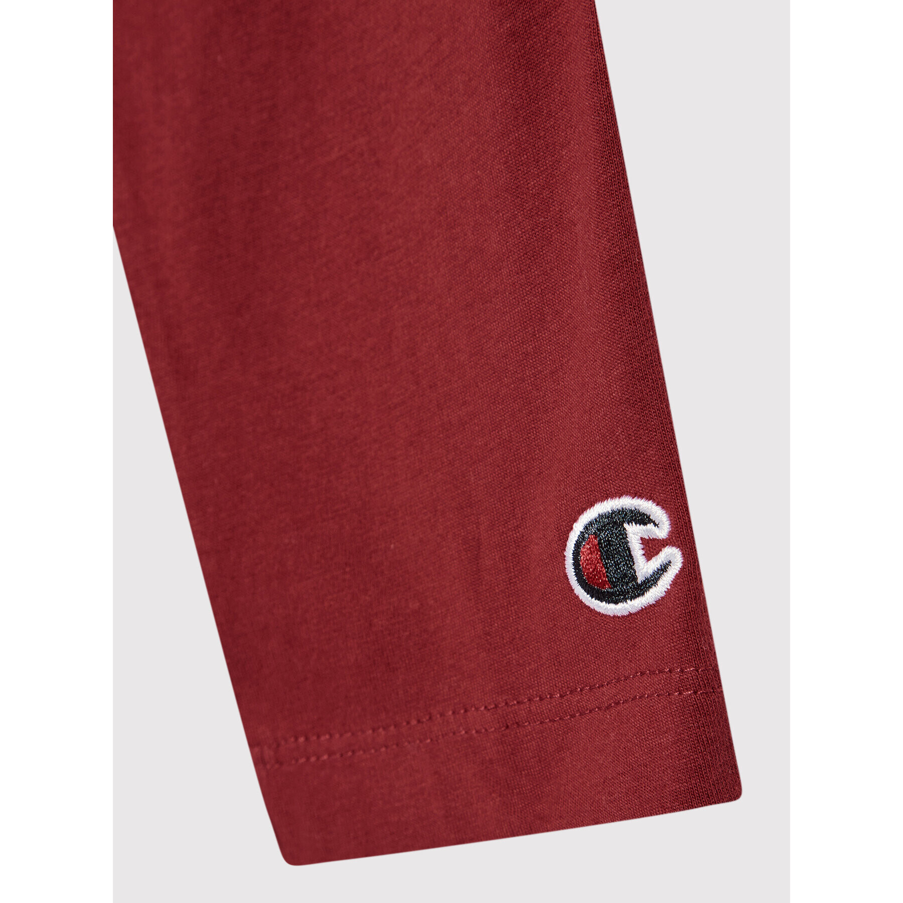 Champion Блуза Logo Script 404233 Бордо Custom Fit - Pepit.bg