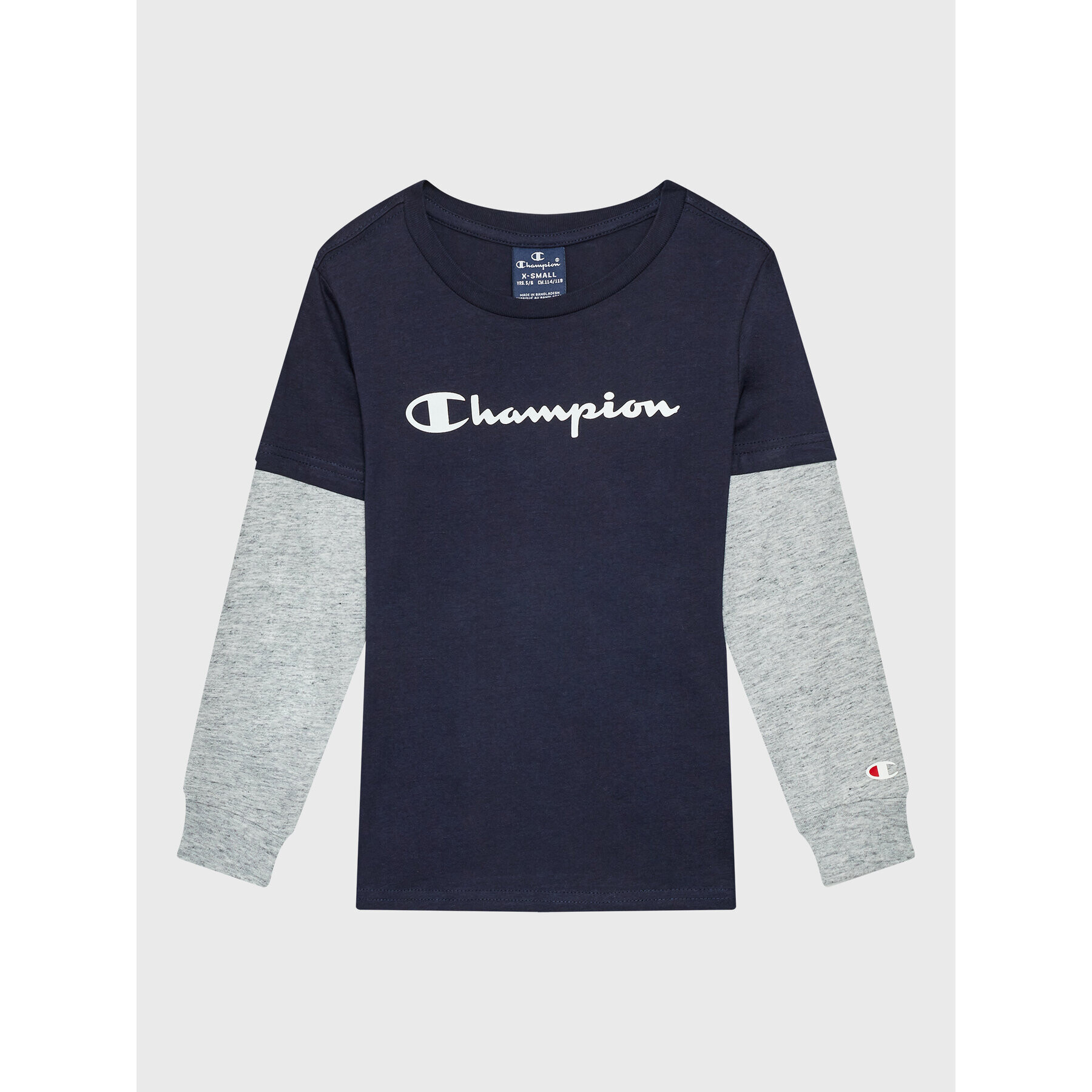 Champion Блуза Script Logo 305367 Тъмносин Regular Fit - Pepit.bg