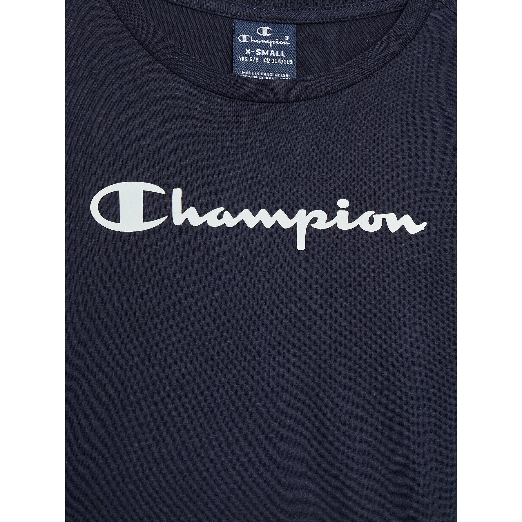 Champion Блуза Script Logo 305367 Тъмносин Regular Fit - Pepit.bg