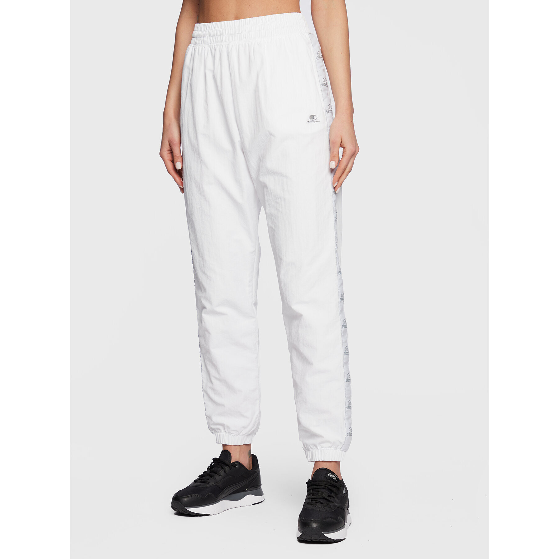 Champion Долнище анцуг 115495 Бял Regular Fit - Pepit.bg