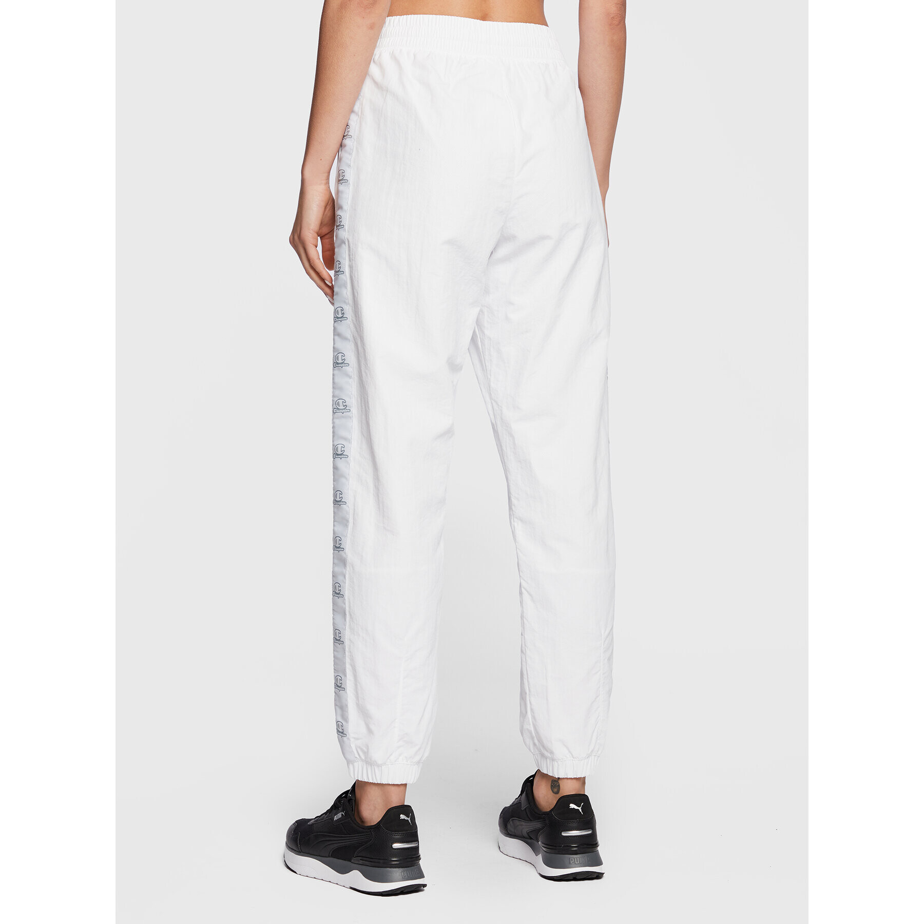 Champion Долнище анцуг 115495 Бял Regular Fit - Pepit.bg