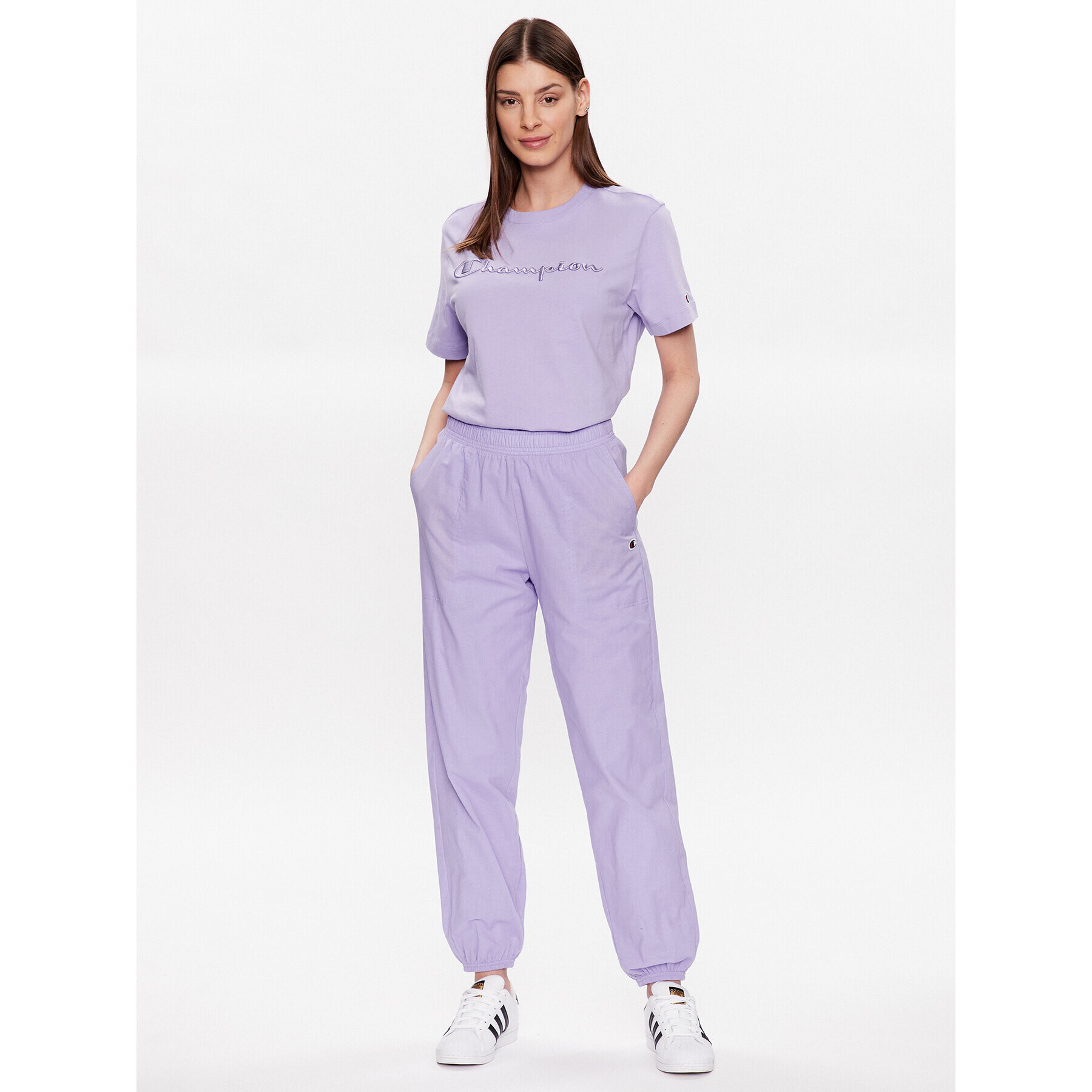 Champion Долнище анцуг 116077 Виолетов Regular Fit - Pepit.bg