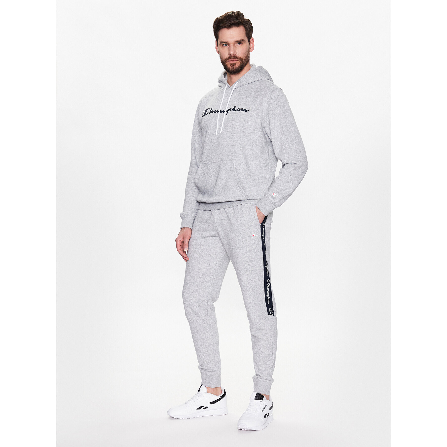 Champion Долнище анцуг 218709 Сив Slim Fit - Pepit.bg