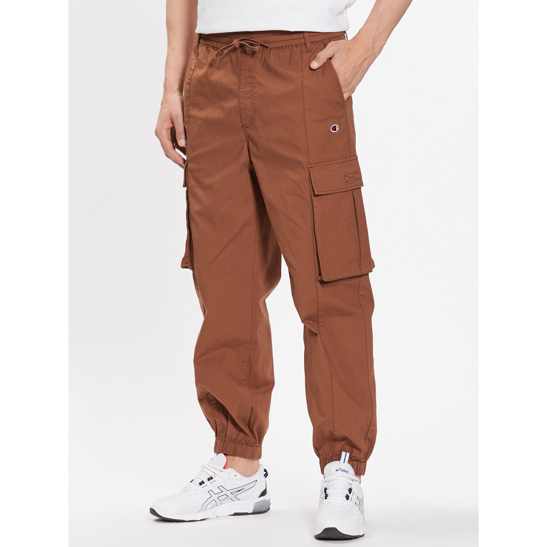 Champion Долнище анцуг 218739 Кафяв Regular Fit - Pepit.bg