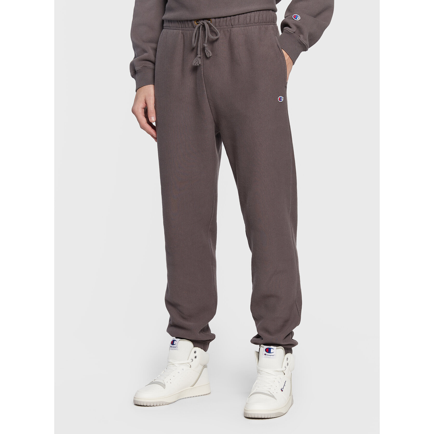 Champion Долнище анцуг Acid Wash 217982 Сив Custom Fit - Pepit.bg