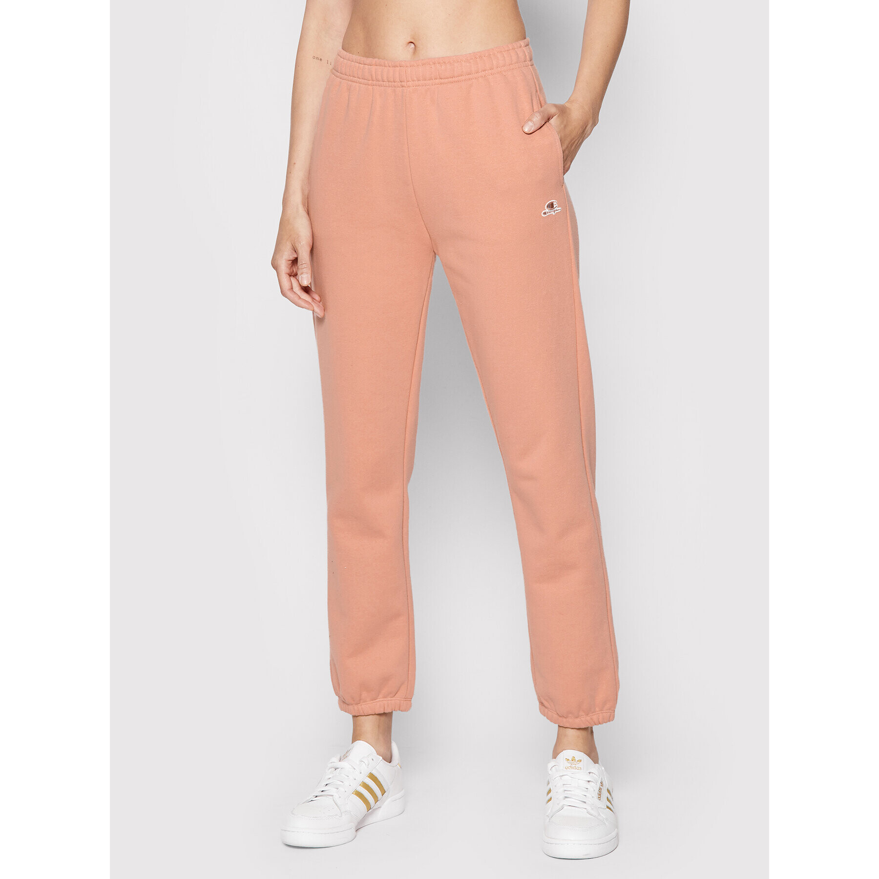Champion Долнище анцуг Heavy Elasticated Cuff 114925 Розов Regular Fit - Pepit.bg