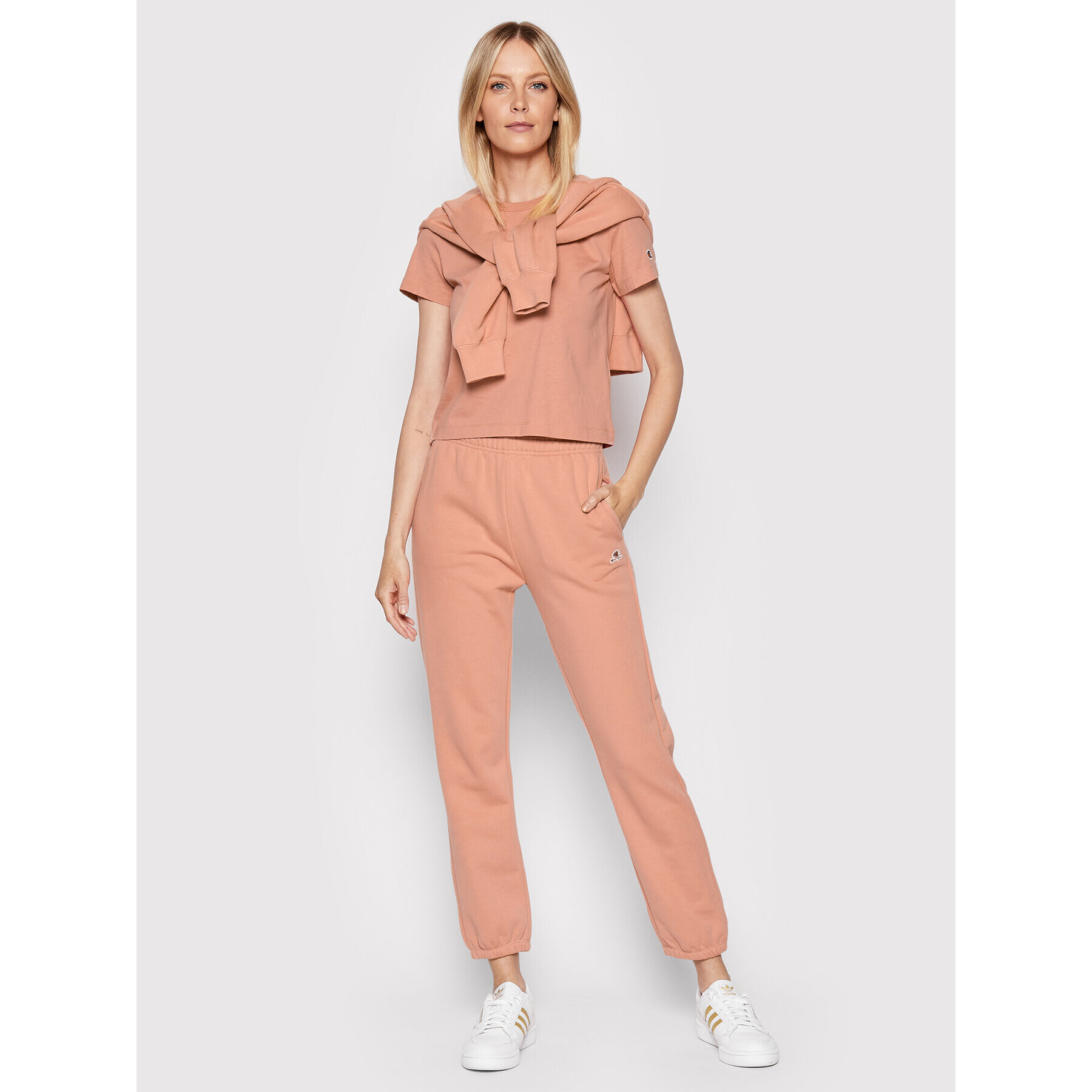 Champion Долнище анцуг Heavy Elasticated Cuff 114925 Розов Regular Fit - Pepit.bg