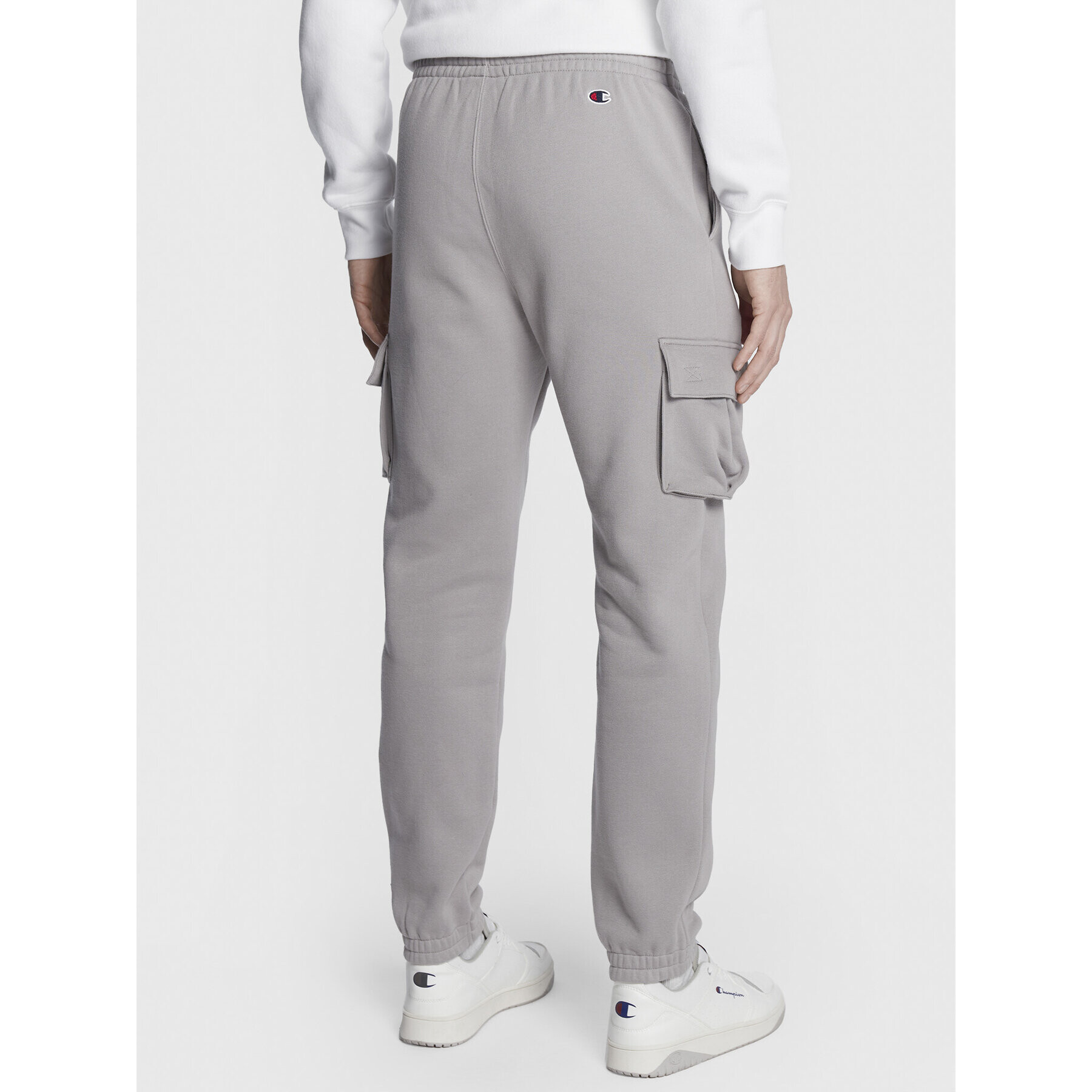 Champion Долнище анцуг Heavy Fleece Cargo 217871 Сив Regular Fit - Pepit.bg