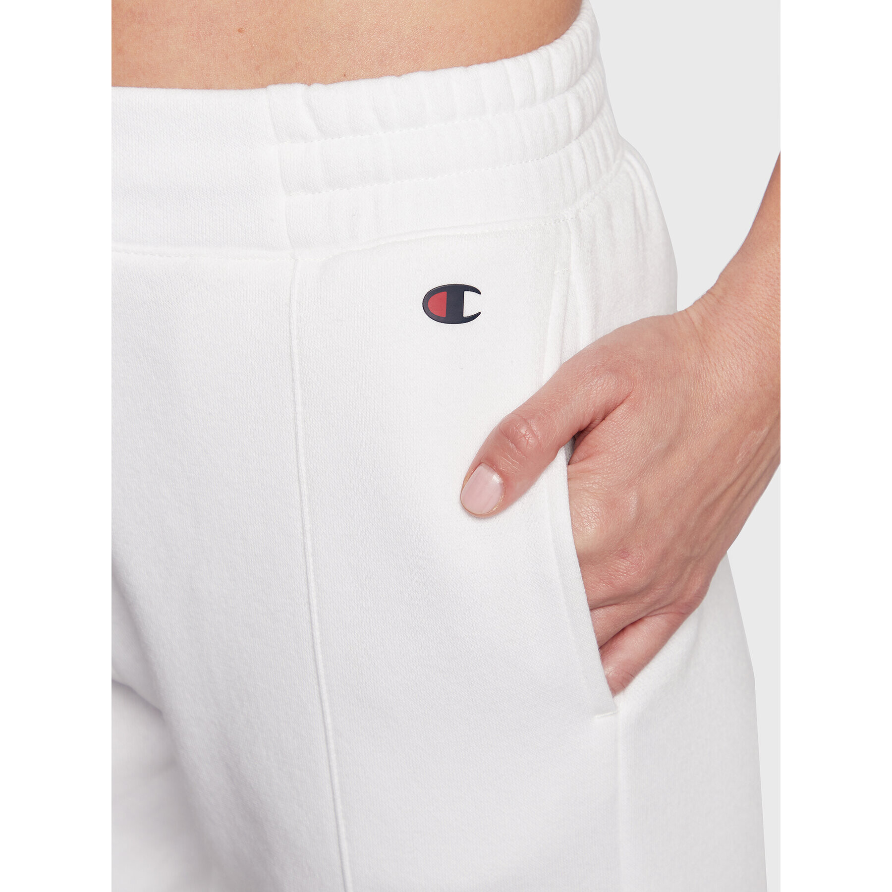 Champion Долнище анцуг Legacy Rib Cuff 115411 Бял Regular Fit - Pepit.bg