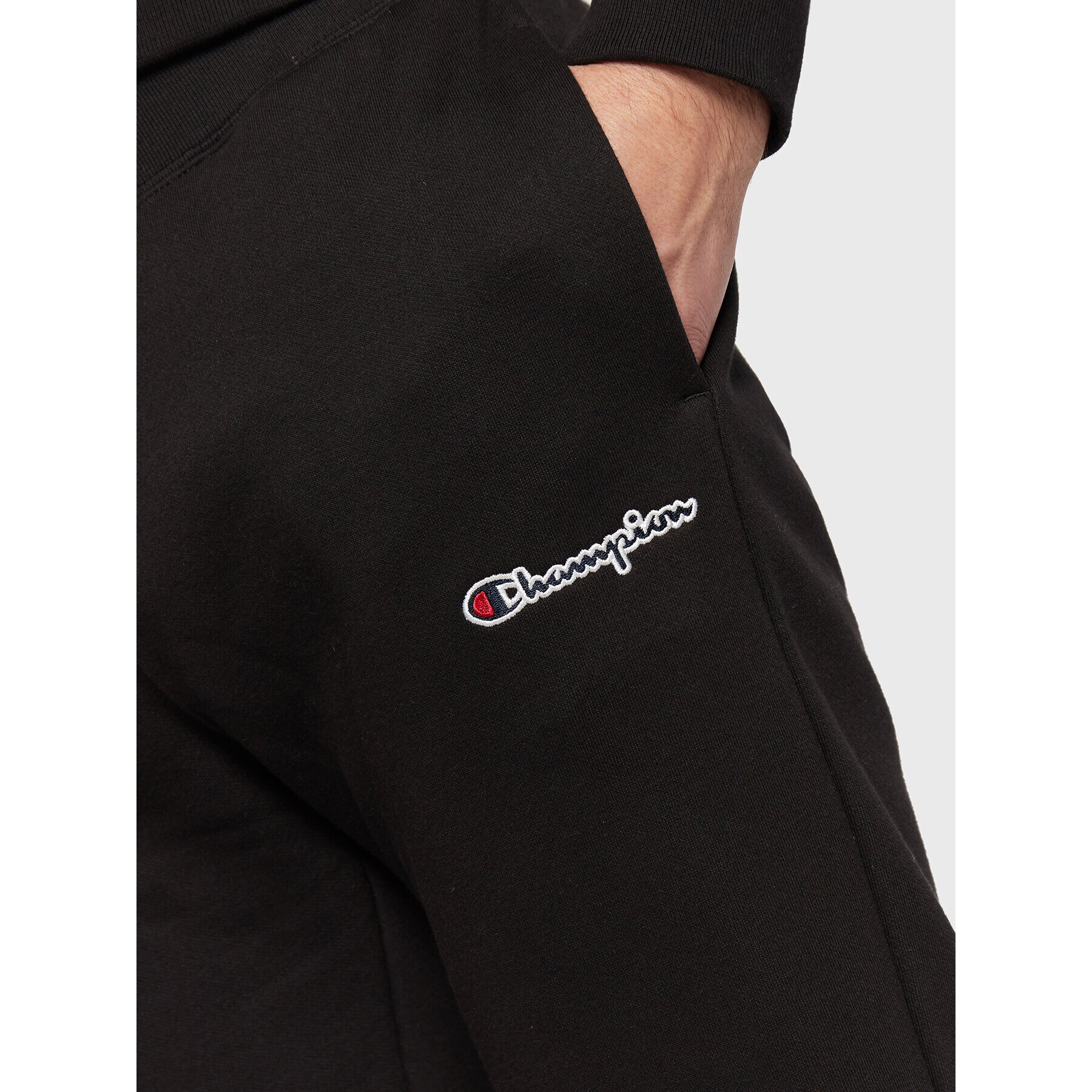 Champion Долнище анцуг Rib Cuff 217867 Черен Regular Fit - Pepit.bg