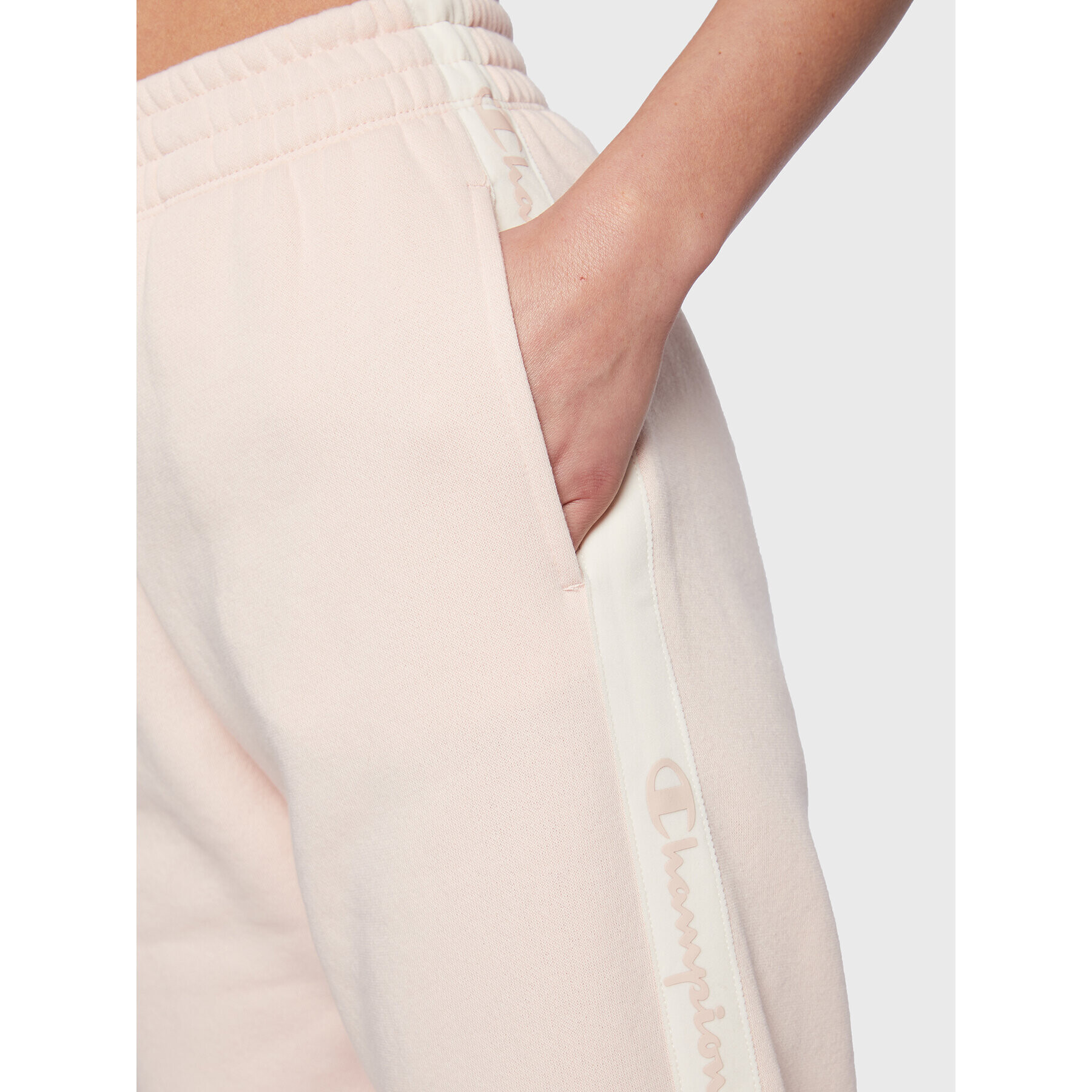 Champion Долнище анцуг Slide Tape 115576 Розов Regular Fit - Pepit.bg