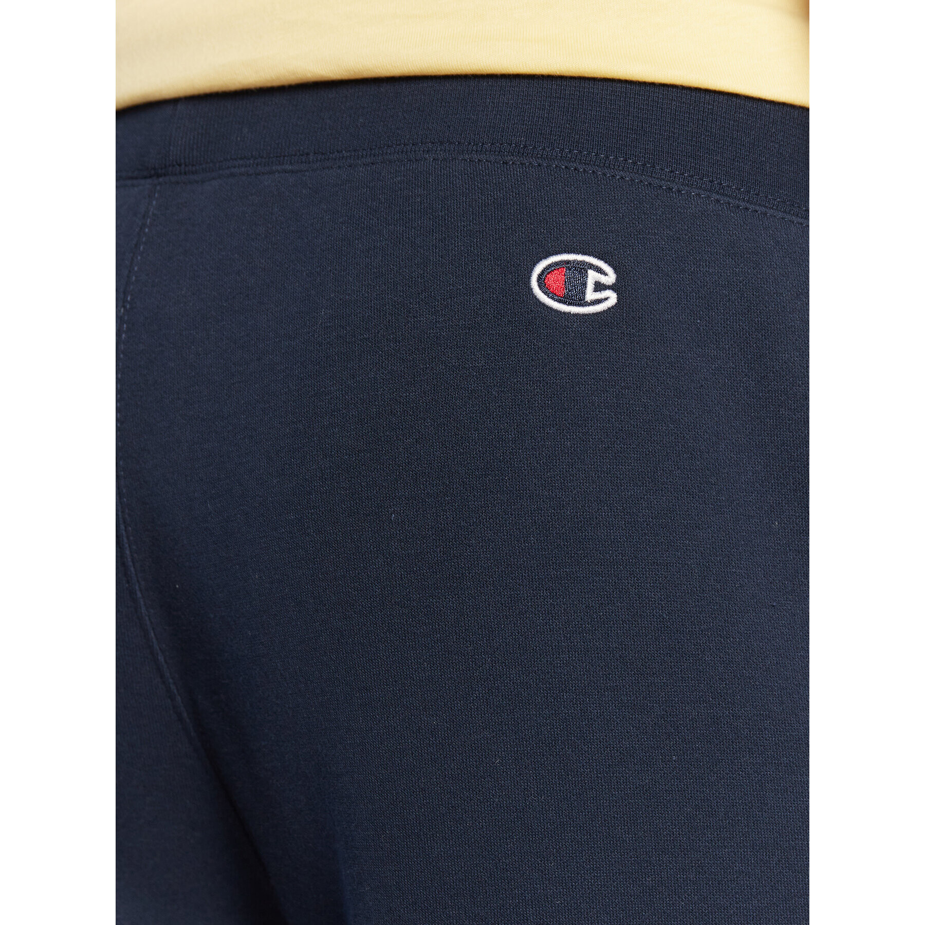 Champion Долнище анцуг Small Script Logo 217867 Тъмносин Regular Fit - Pepit.bg