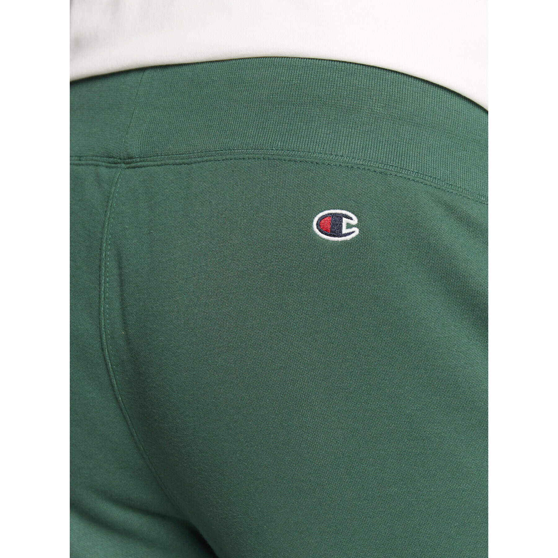 Champion Долнище анцуг Small Script Logo 217867 Зелен Regular Fit - Pepit.bg