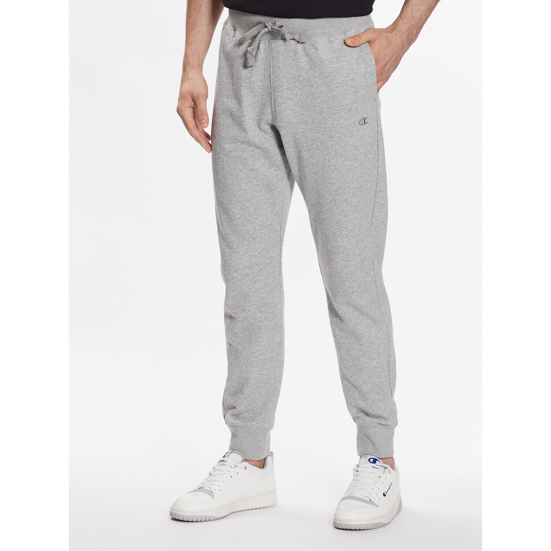 Champion Долнище анцуг Tonal Embroidered 218494 Сив Regular Fit - Pepit.bg
