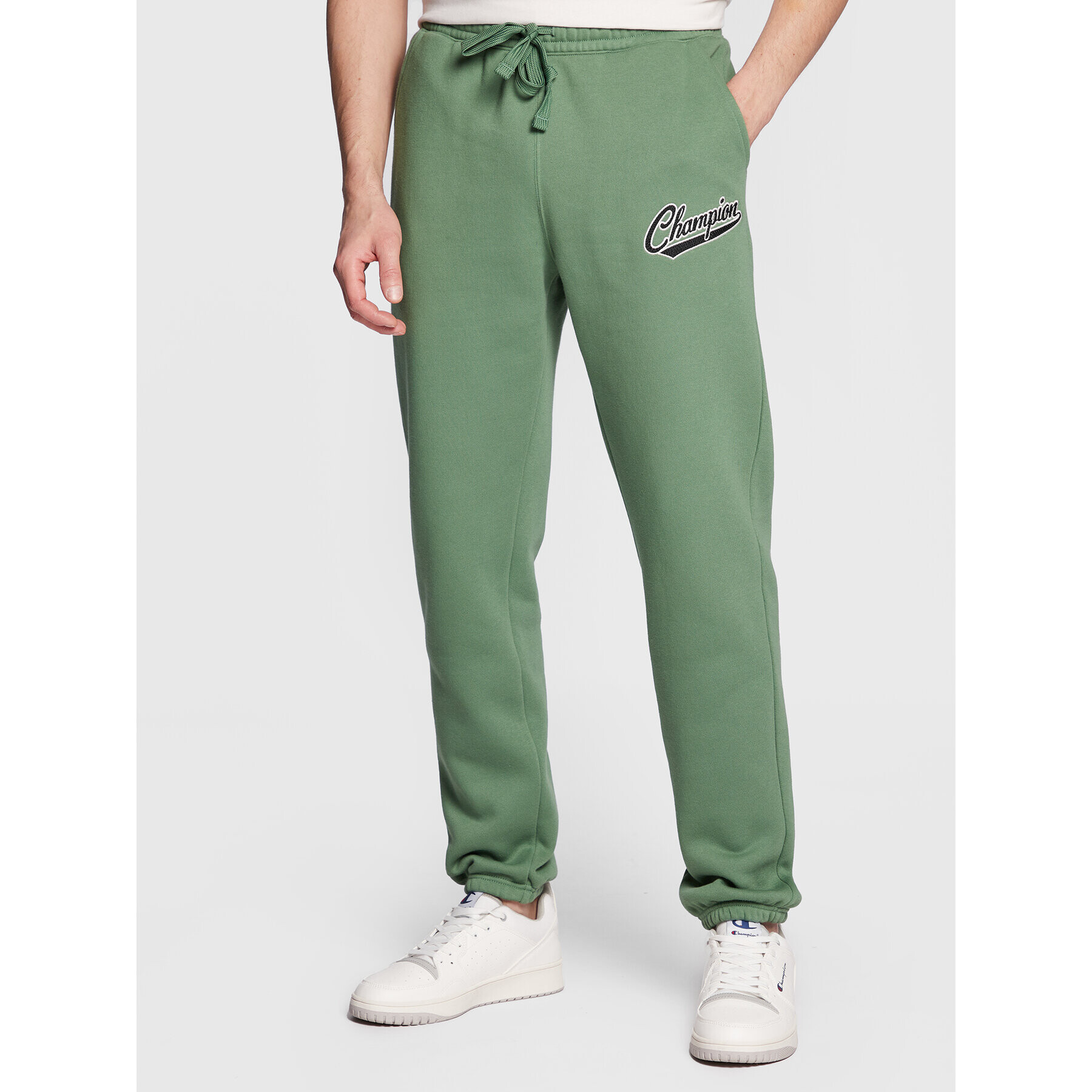 Champion Долнище анцуг Varsity 217889 Зелен Regular Fit - Pepit.bg
