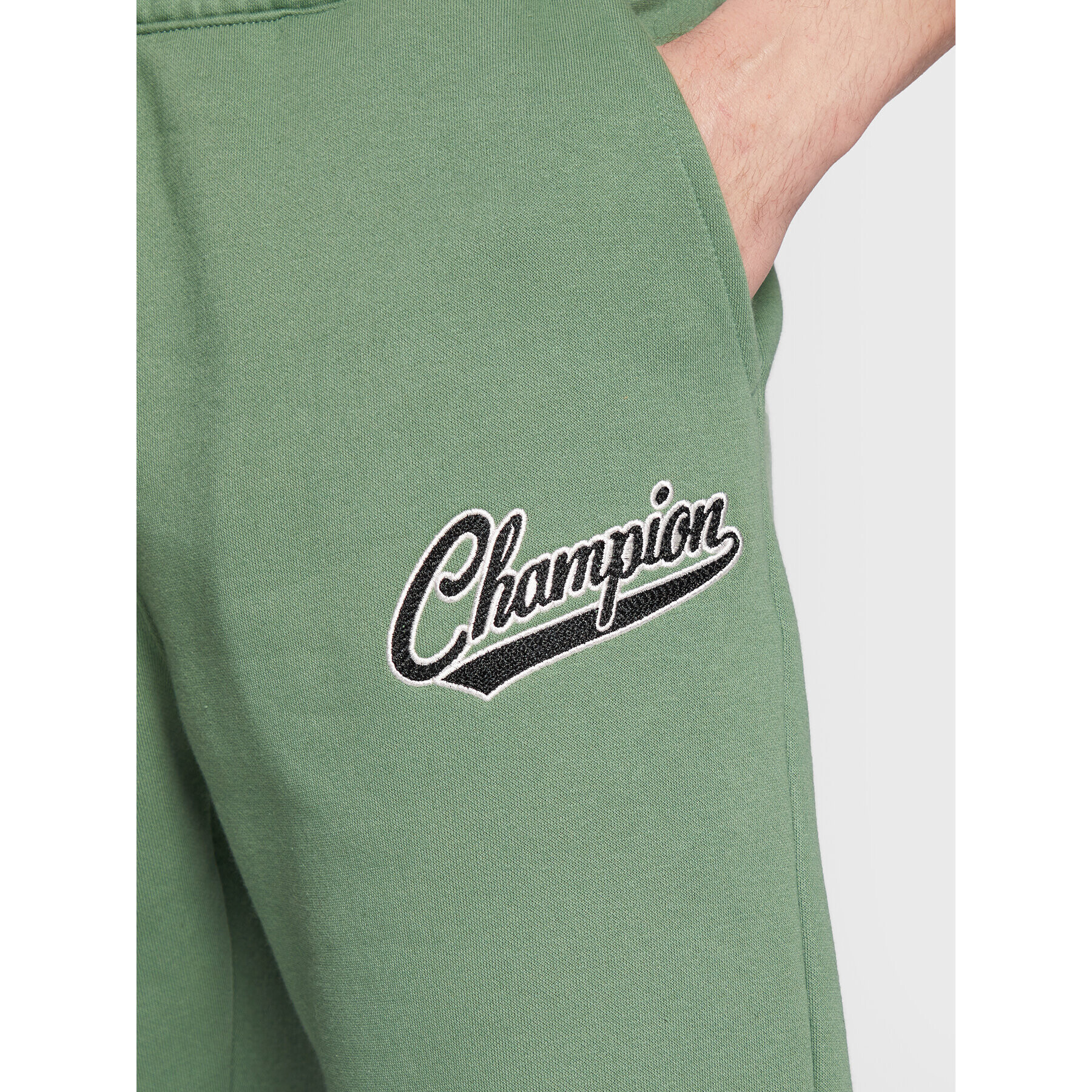 Champion Долнище анцуг Varsity 217889 Зелен Regular Fit - Pepit.bg