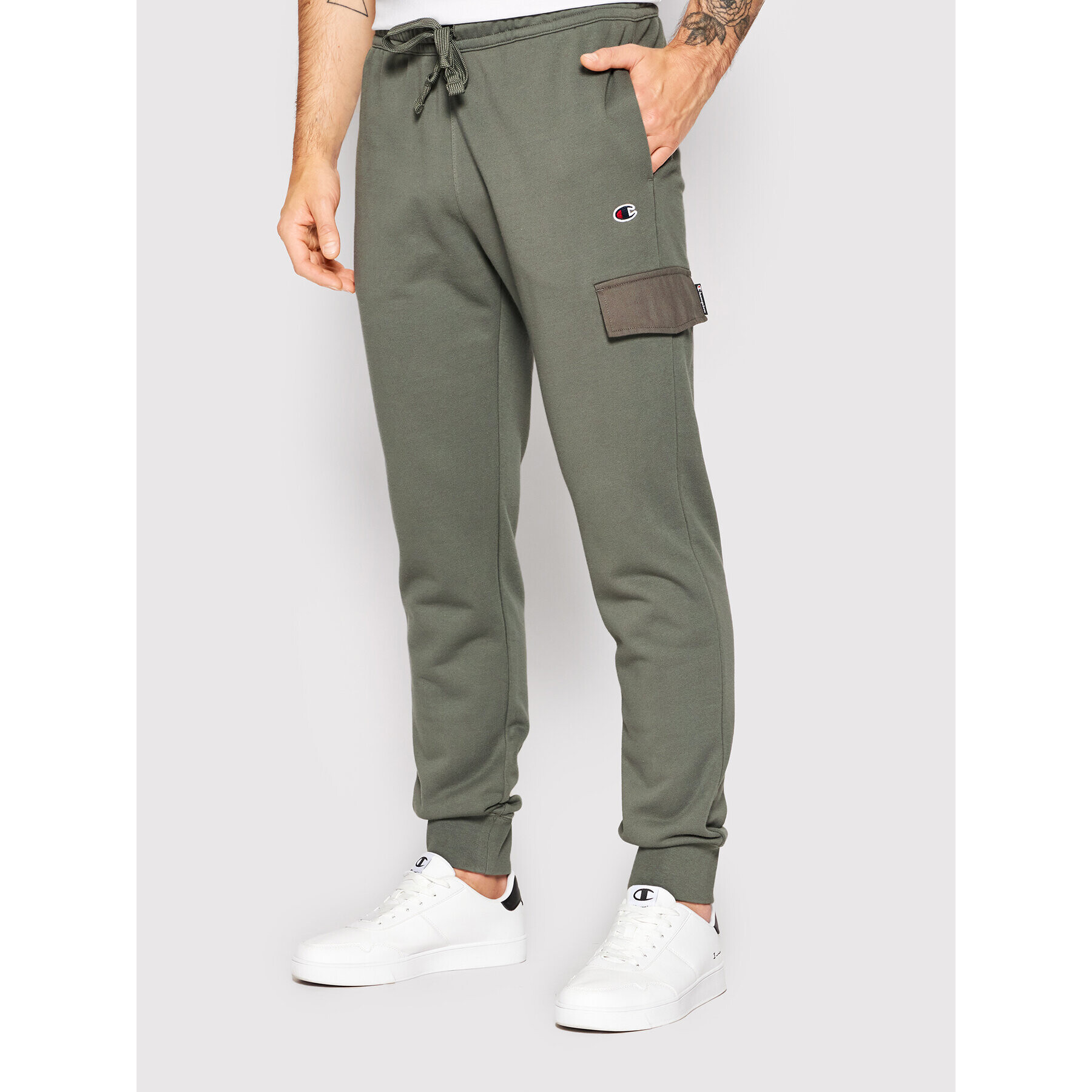 Champion Долнище анцуг 217074 Зелен Custom Fit - Pepit.bg