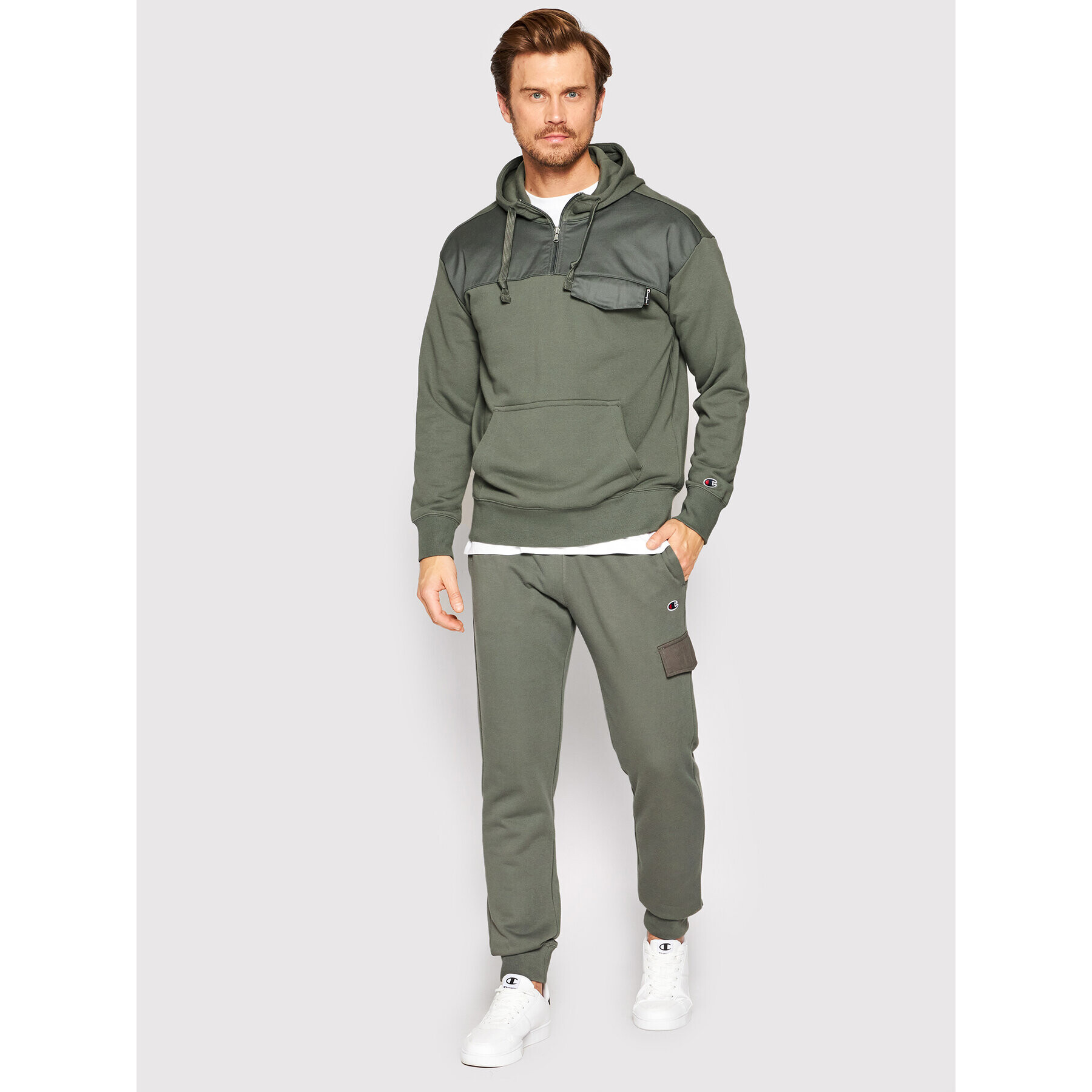Champion Долнище анцуг 217074 Зелен Custom Fit - Pepit.bg