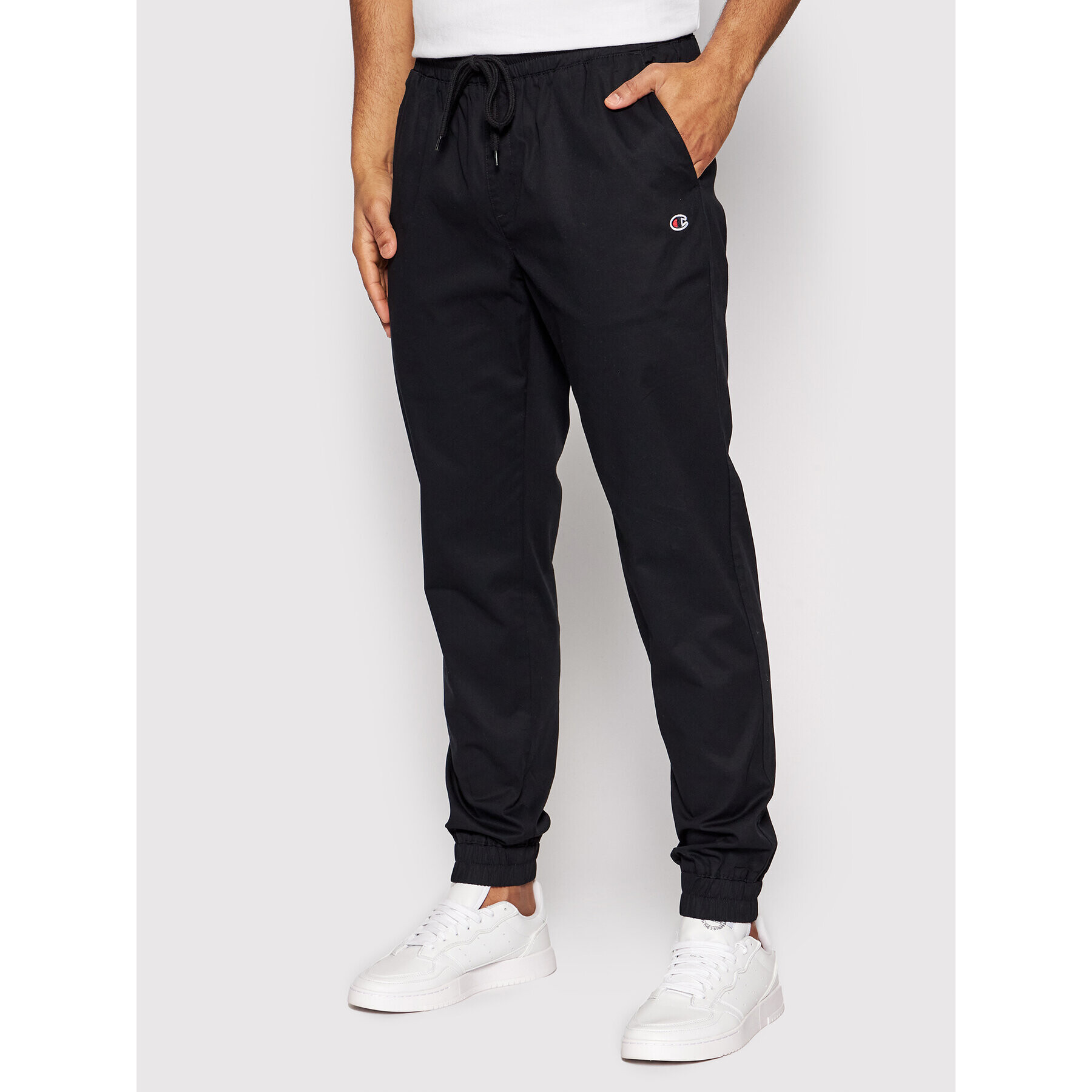 Champion Долнище анцуг Elastic Cuff 214366 Черен Custom Fit - Pepit.bg