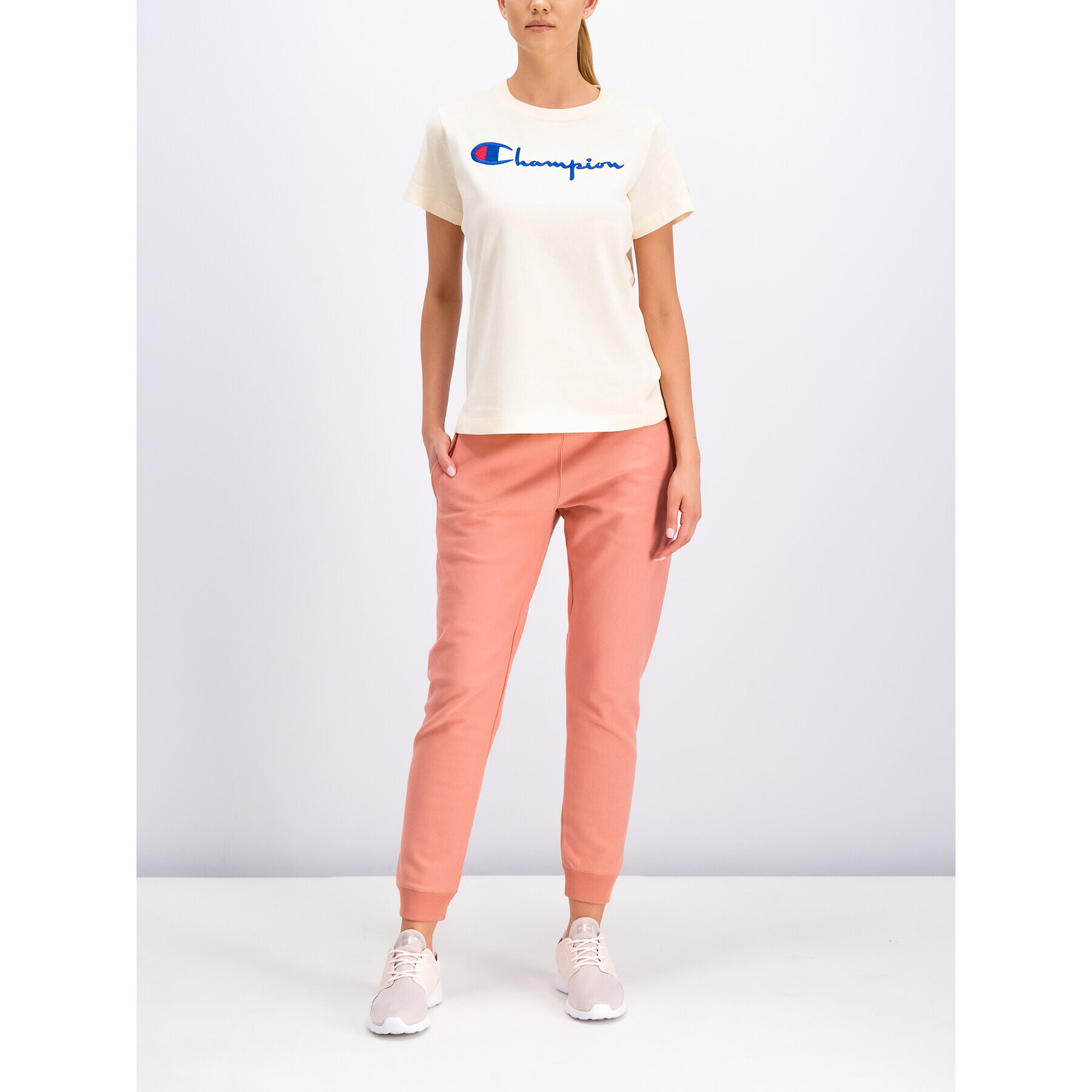 Champion Долнище анцуг Reverse Weave 111573 Оранжев Regular Fit - Pepit.bg
