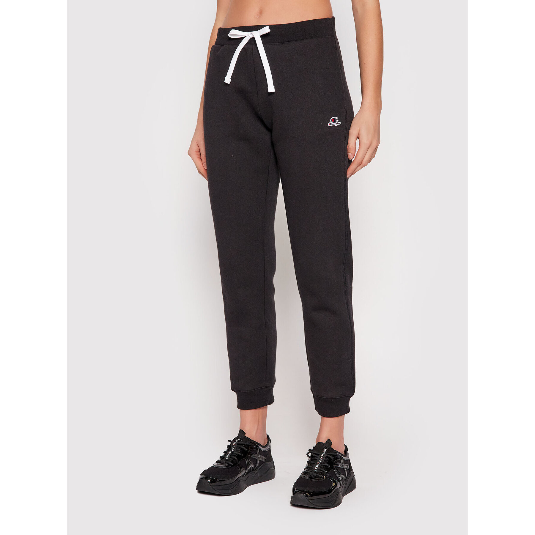 Champion Долнище анцуг Rib Cuff 114469 Черен Regular Fit - Pepit.bg