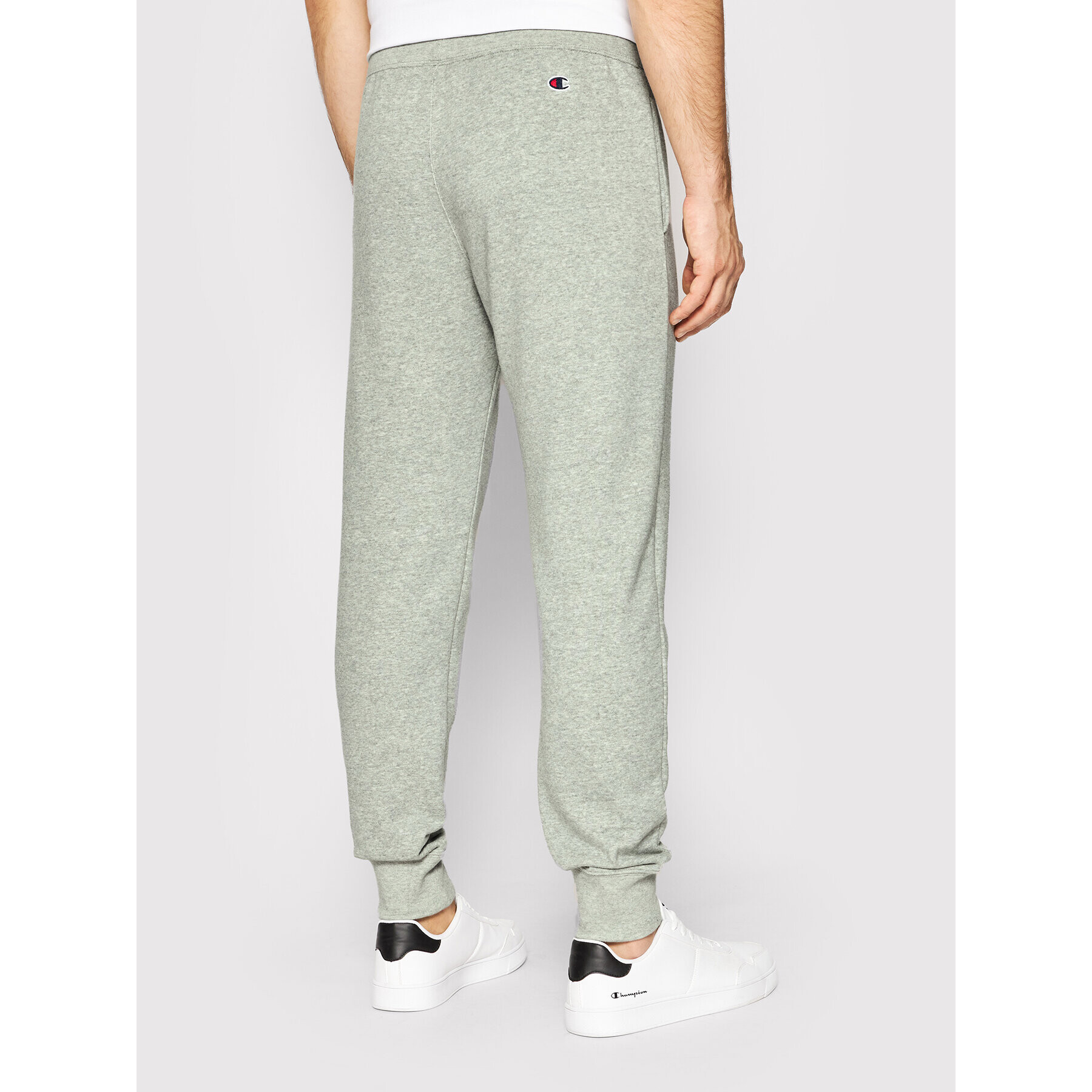 Champion Долнище анцуг University Print 217589 Сив Regular Fit - Pepit.bg