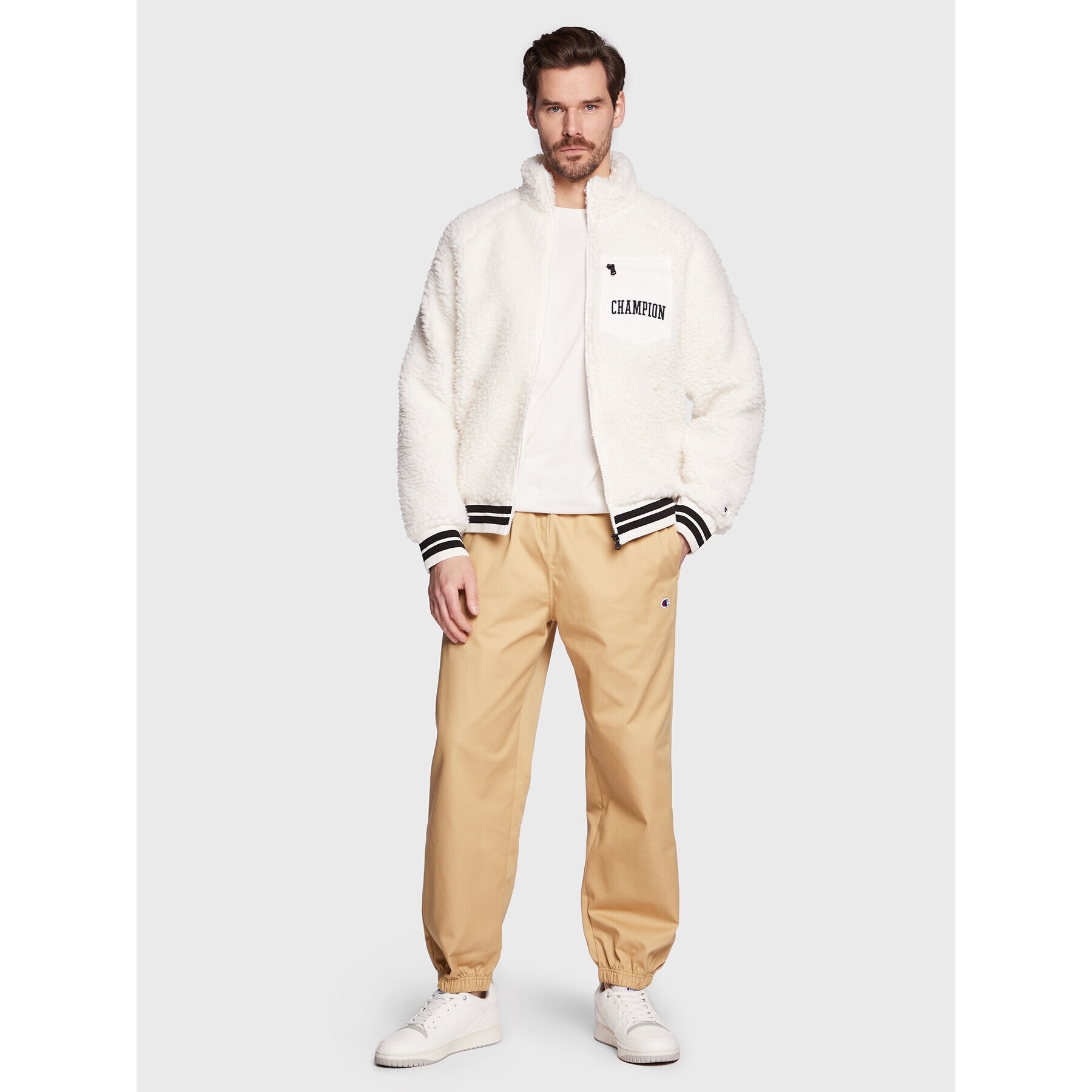 Champion Джогъри Elastic 217978 Бежов Regular Fit - Pepit.bg