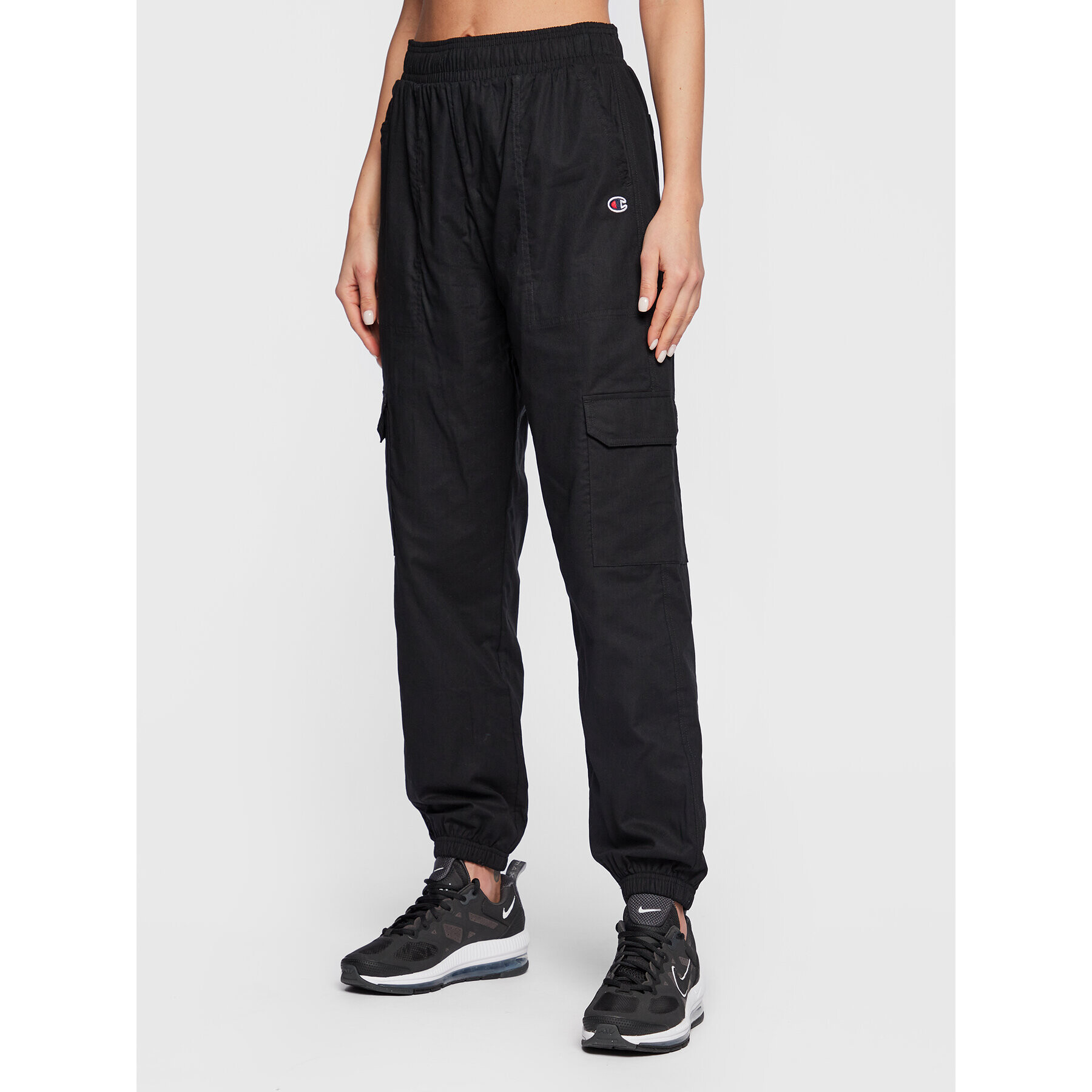 Champion Джогъри Embroidered Logo 115493 Черен Regular Fit - Pepit.bg