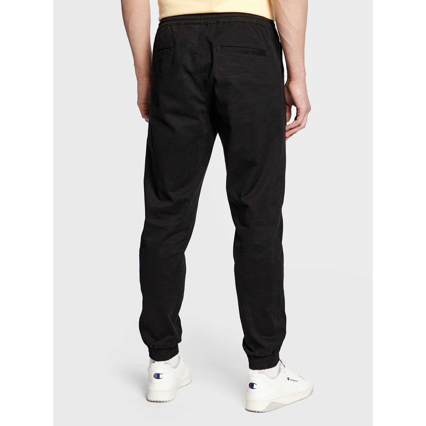 Champion Джогъри Logo 218169 Черен Custom Fit - Pepit.bg
