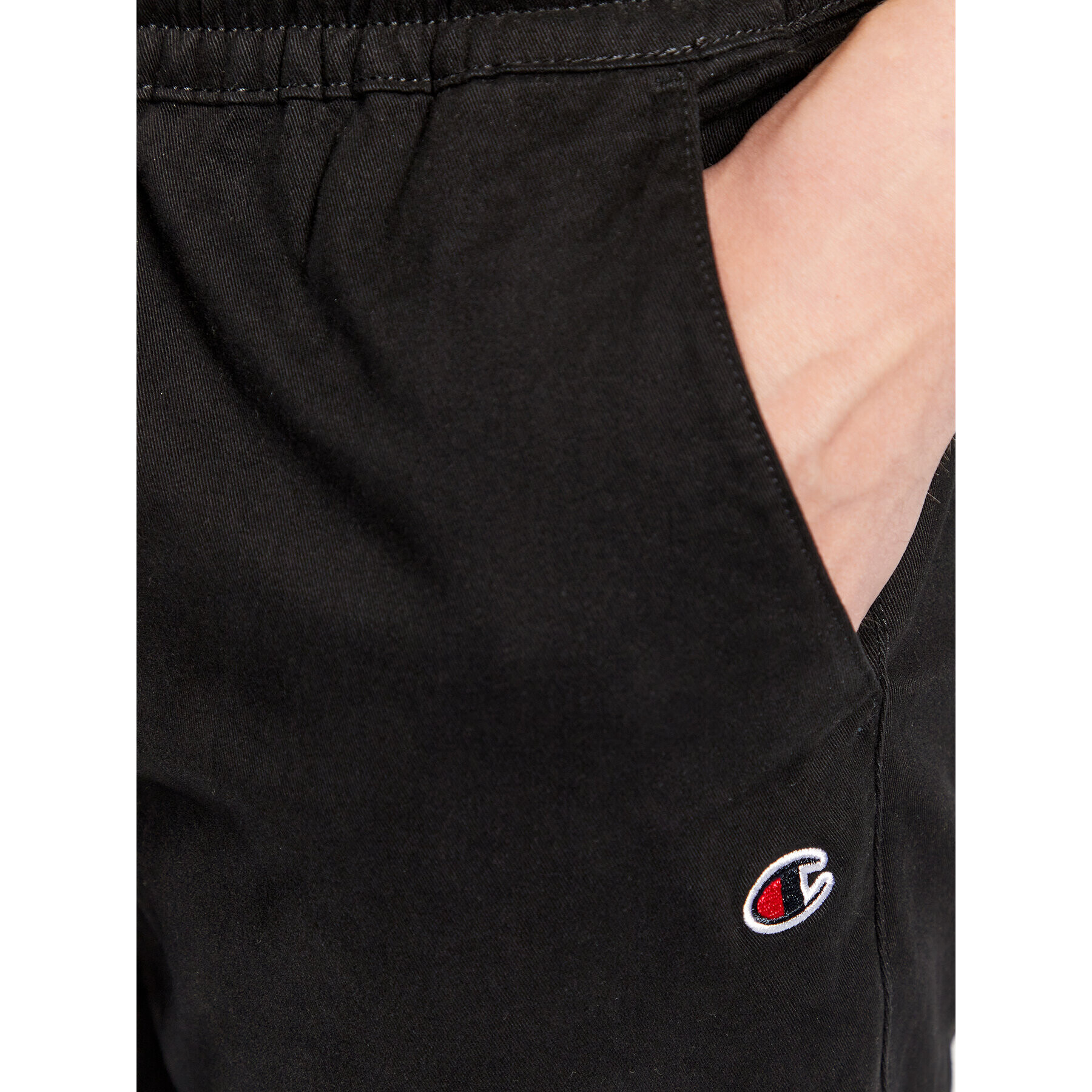 Champion Джогъри Logo 218169 Черен Custom Fit - Pepit.bg