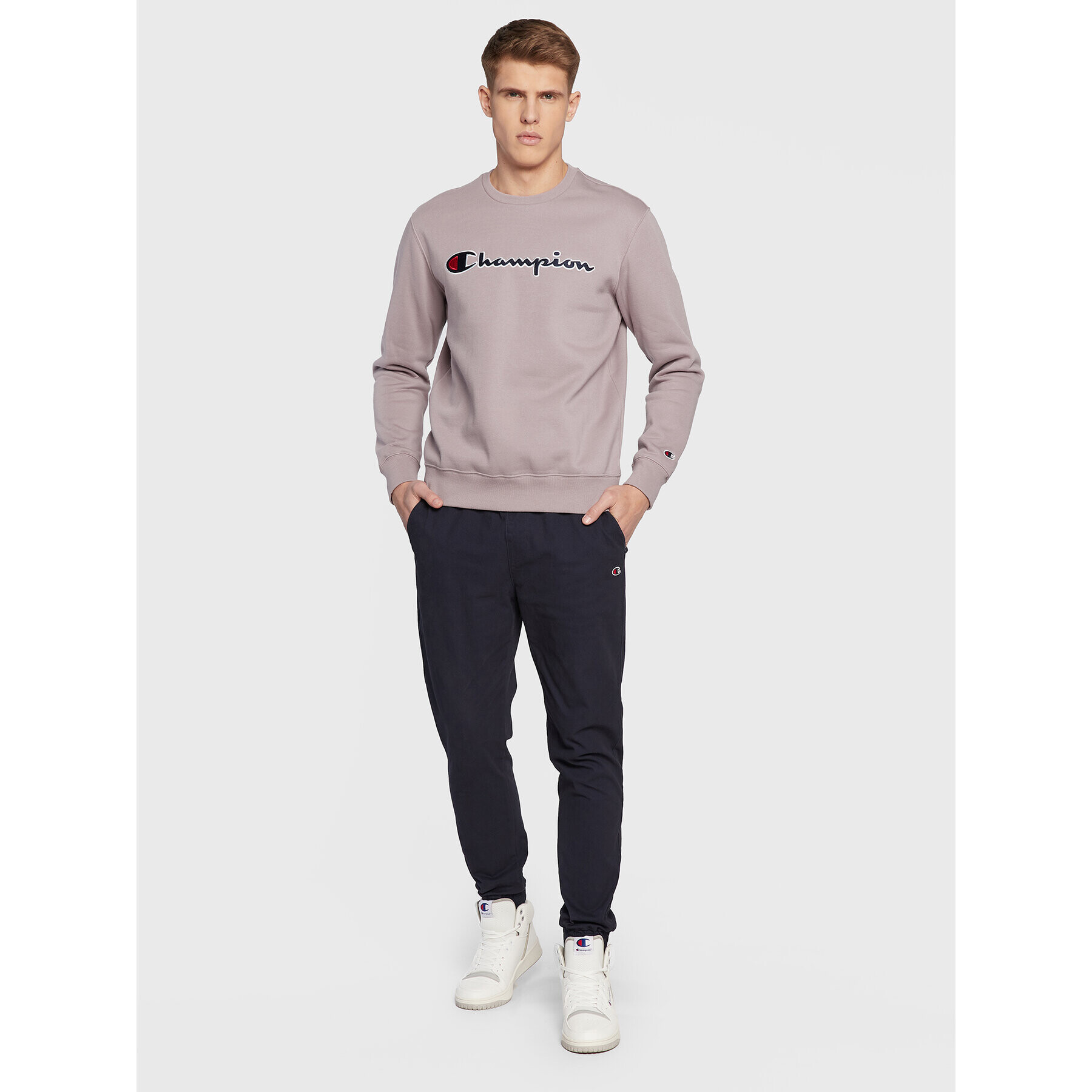 Champion Джогъри Logo 218169 Тъмносин Custom Fit - Pepit.bg