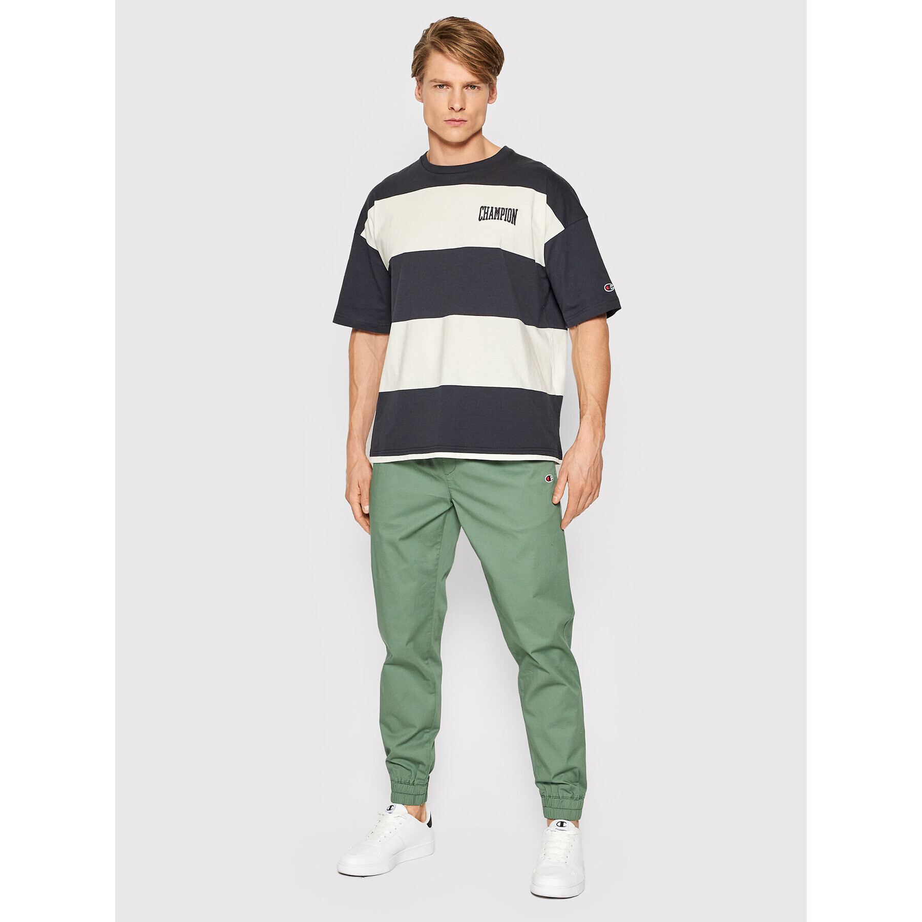 Champion Джогъри Twill Cuffed 214366 Зелен Slim Fit - Pepit.bg