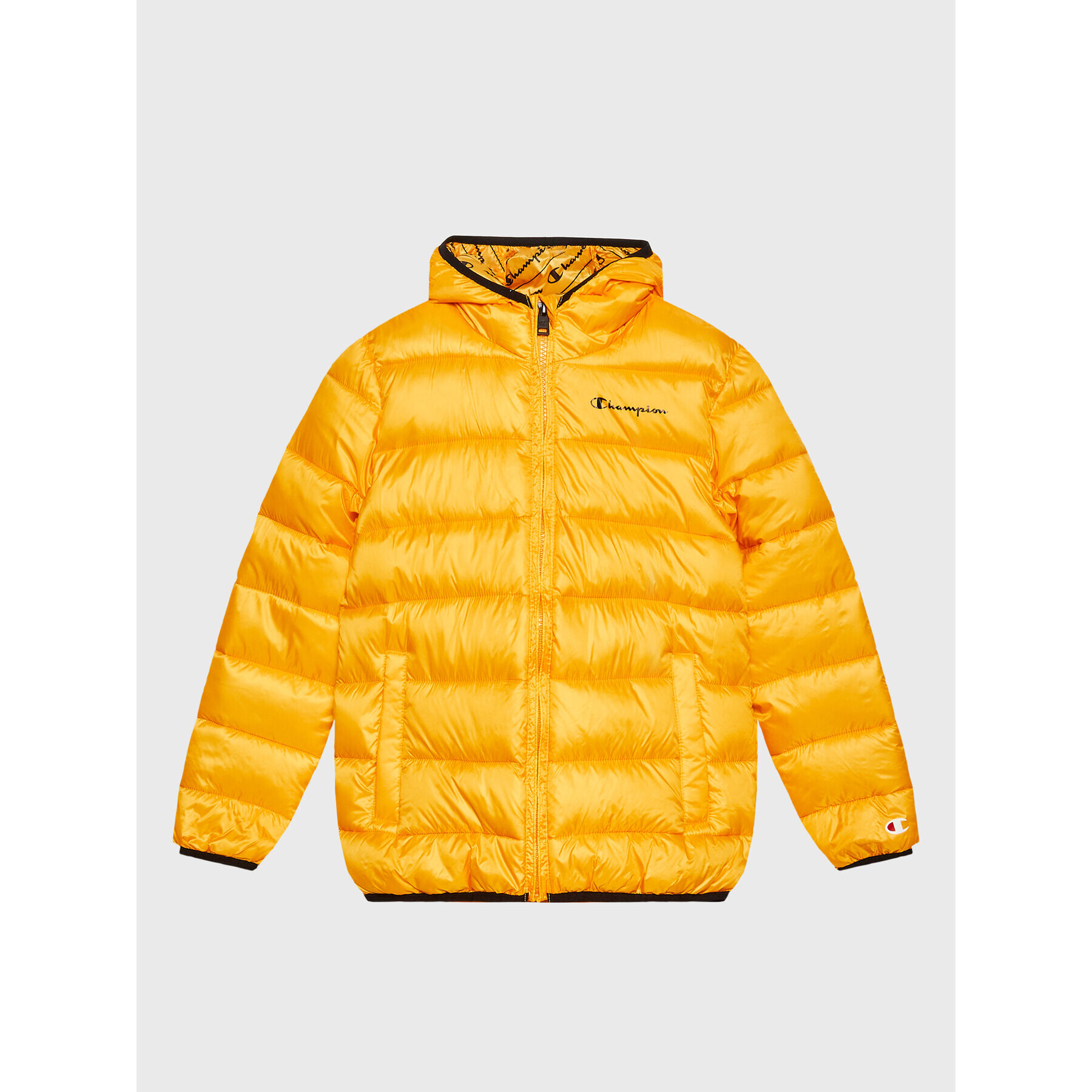 Champion Пухено яке 306197 Жълт Regular Fit - Pepit.bg