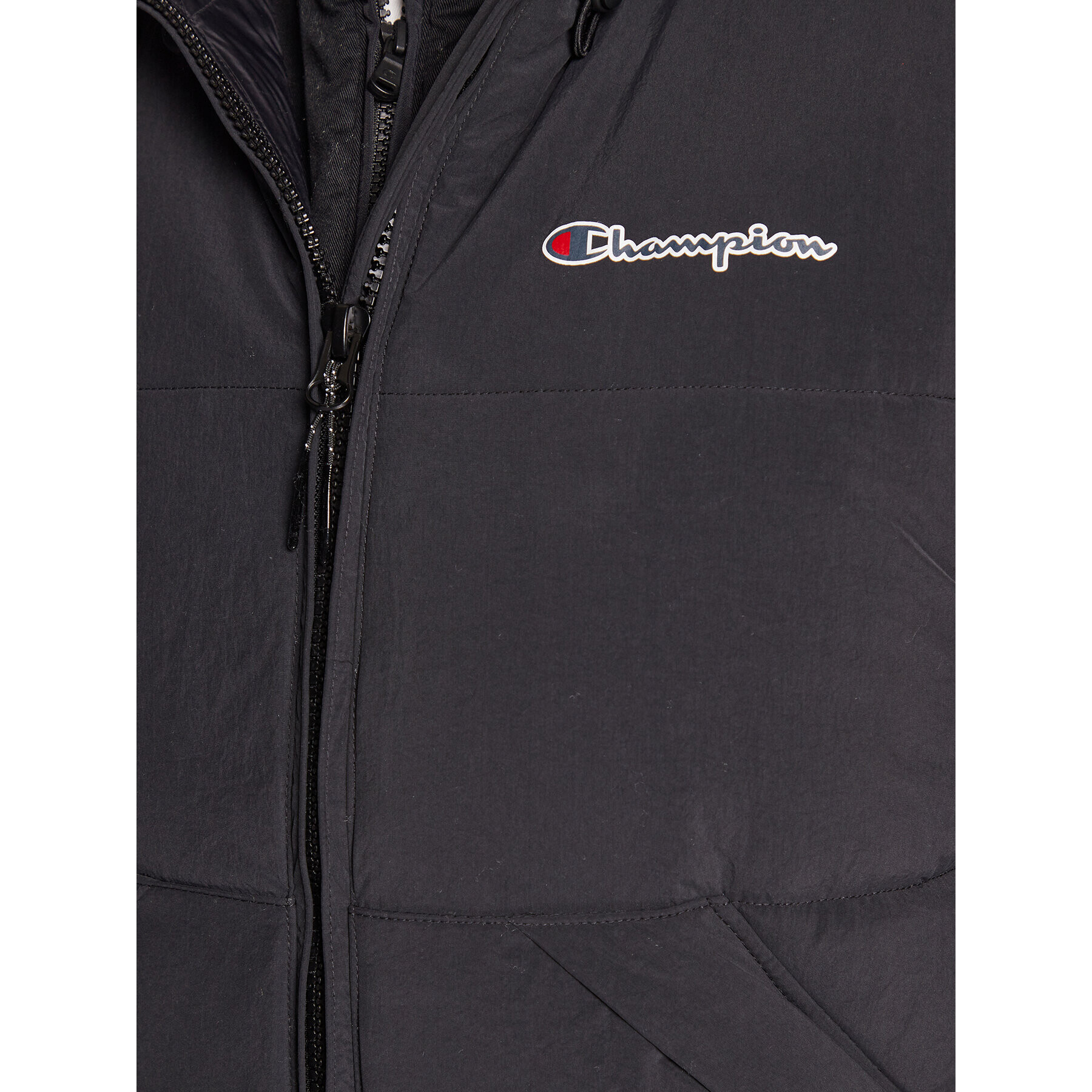 Champion Елек Script Logo 218084 Черен Regular Fit - Pepit.bg