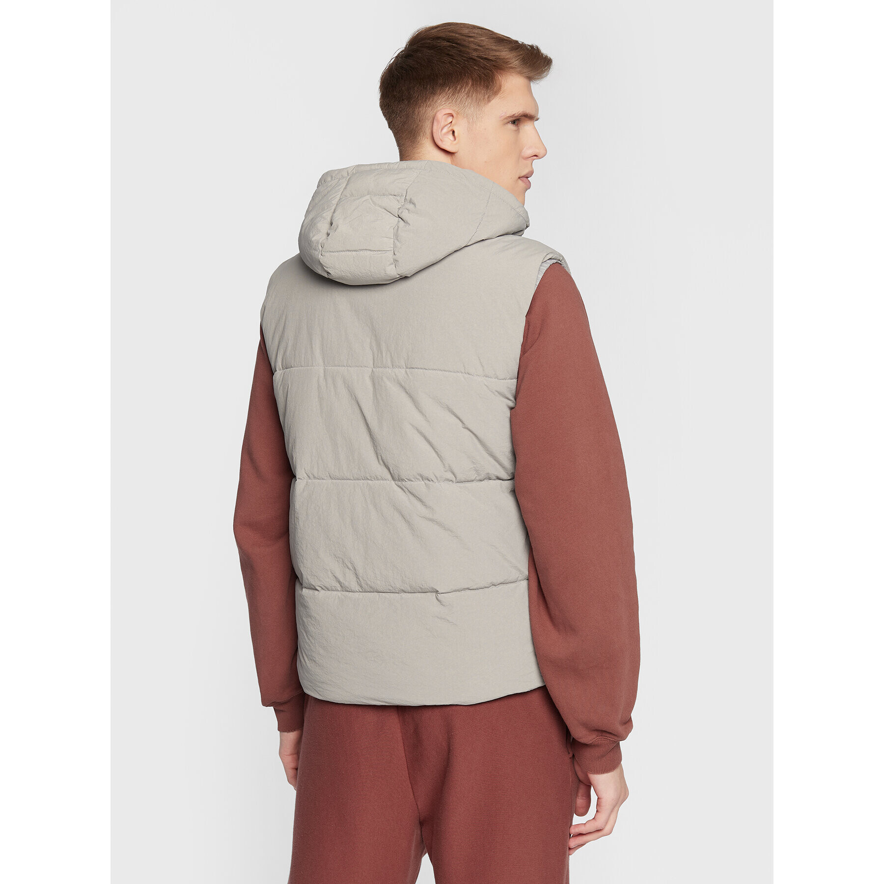 Champion Елек Script Logo 218084 Сив Regular Fit - Pepit.bg