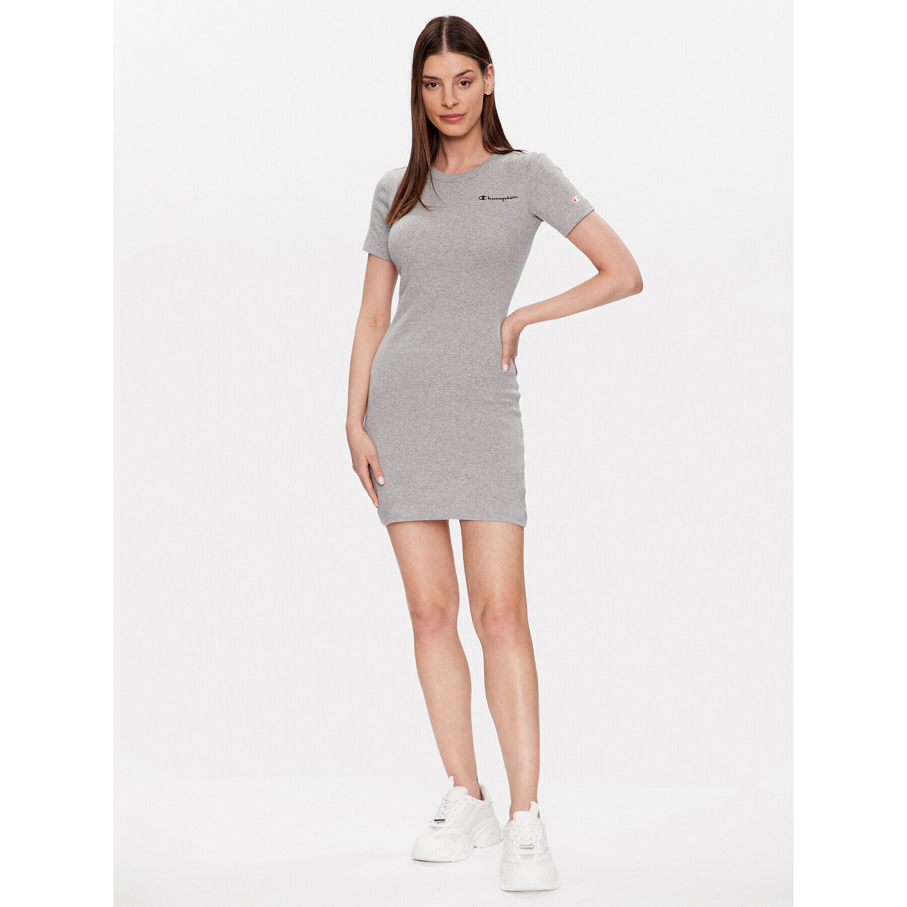 Champion Ежедневна рокля 114917 Сив Slim Fit - Pepit.bg