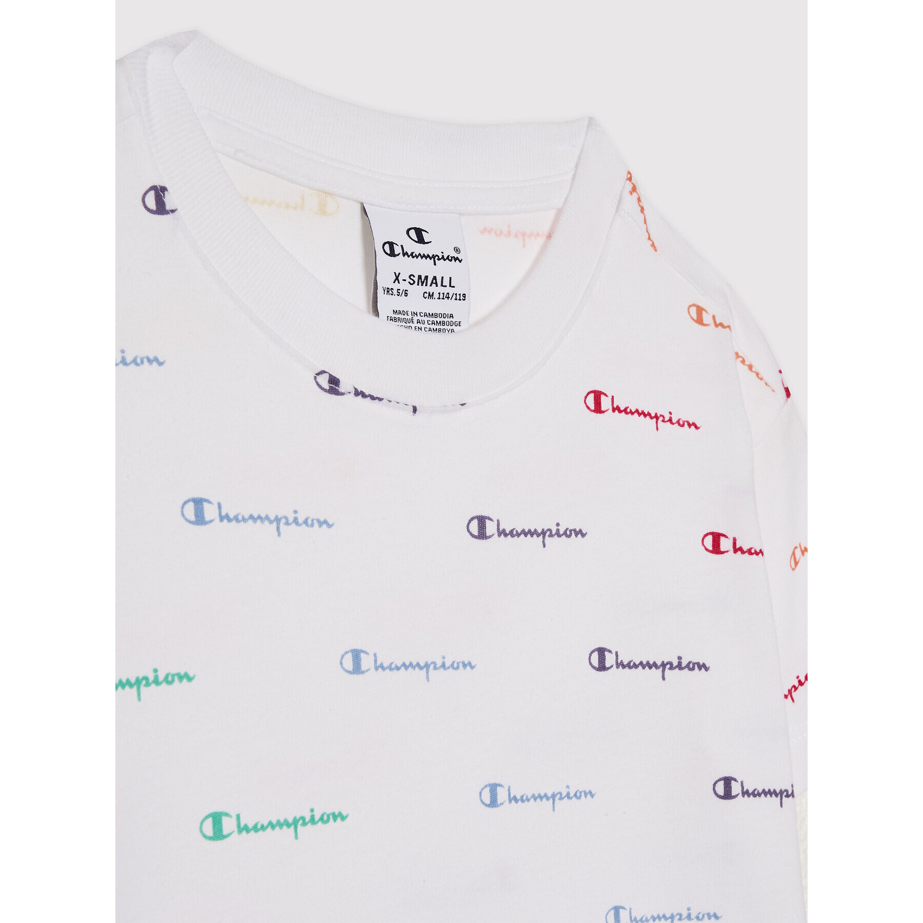 Champion Ежедневна рокля All-Over Print 404316 Бял Regular Fit - Pepit.bg