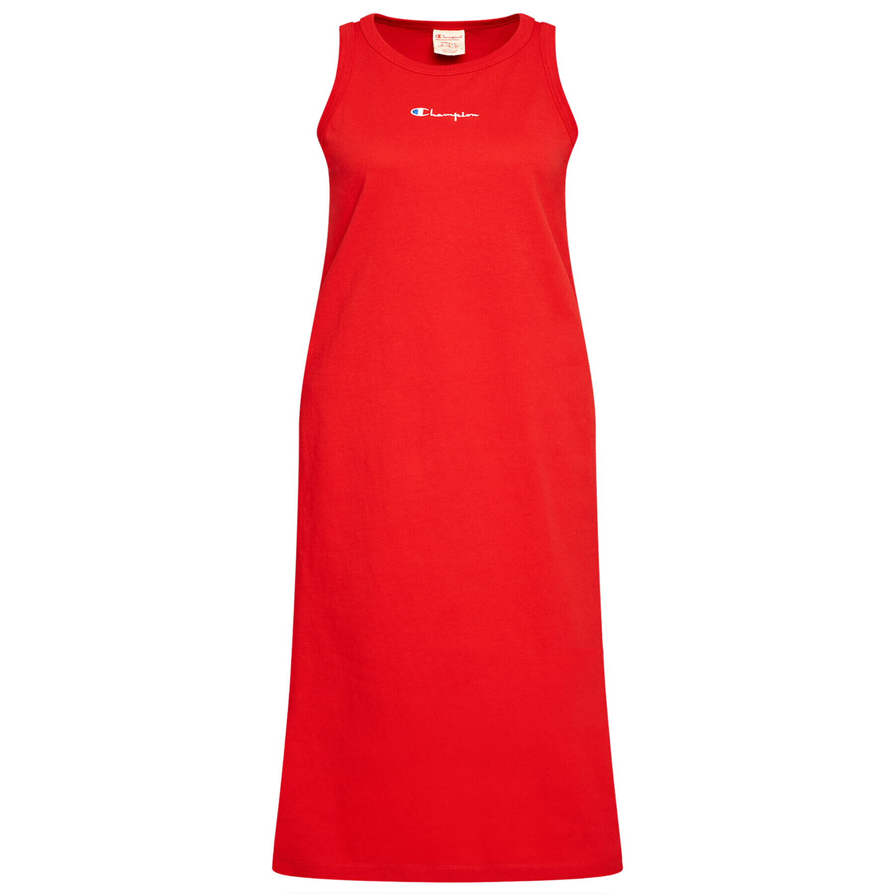 Champion Ежедневна рокля Ribbed Insert Script Logo 112742 Червен Regular Fit - Pepit.bg
