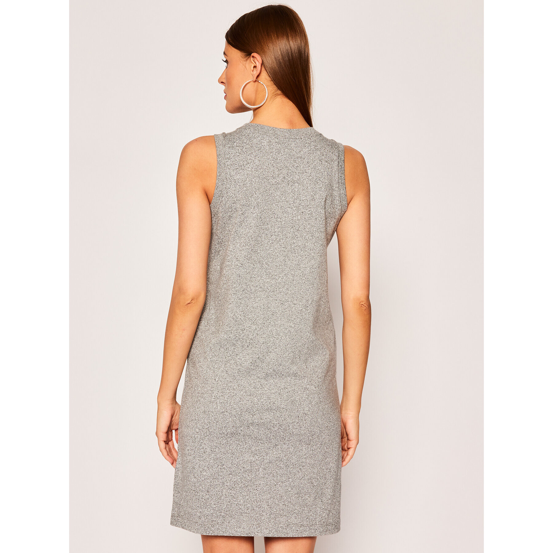 Champion Ежедневна рокля Script Logo Ribbed Trim 112657 Сив Regular Fit - Pepit.bg